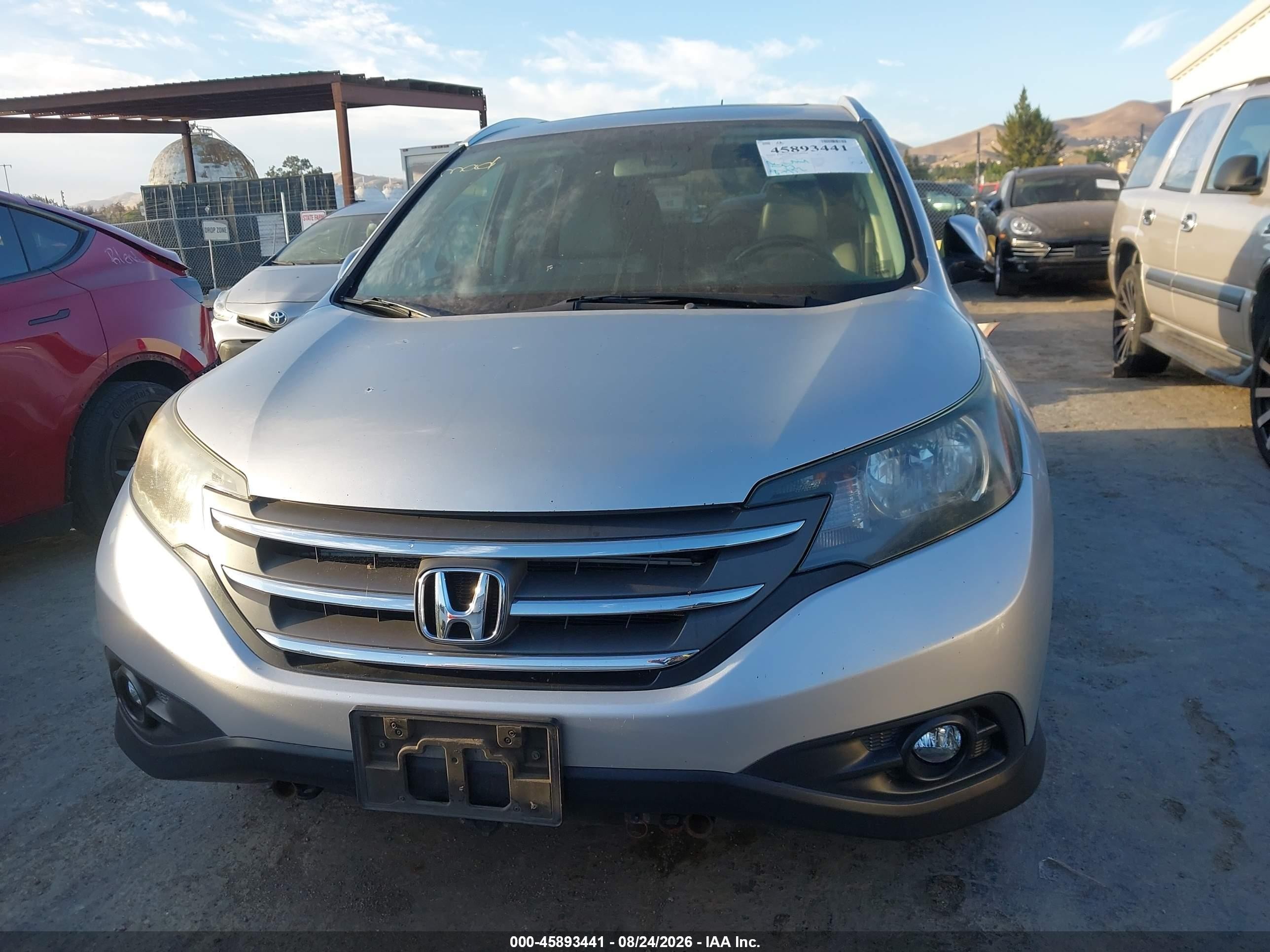 2013 Honda Cr-v Ex-l Серебряный vin: 2HKRM4H7XDH640049
