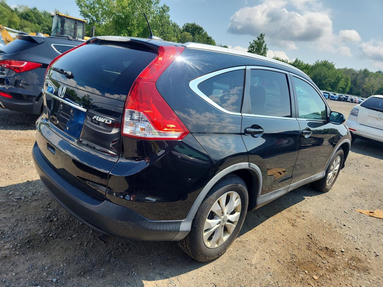 2013 Honda Cr-v Exl Black vin: 2HKRM4H7XDH662665