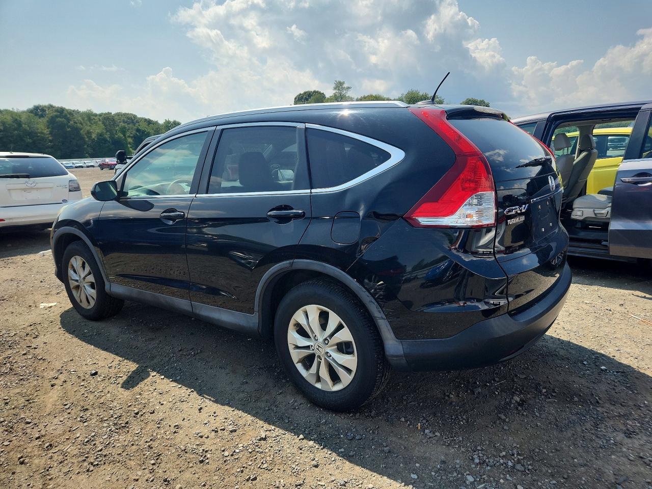 2013 Honda Cr-v Exl Black vin: 2HKRM4H7XDH662665