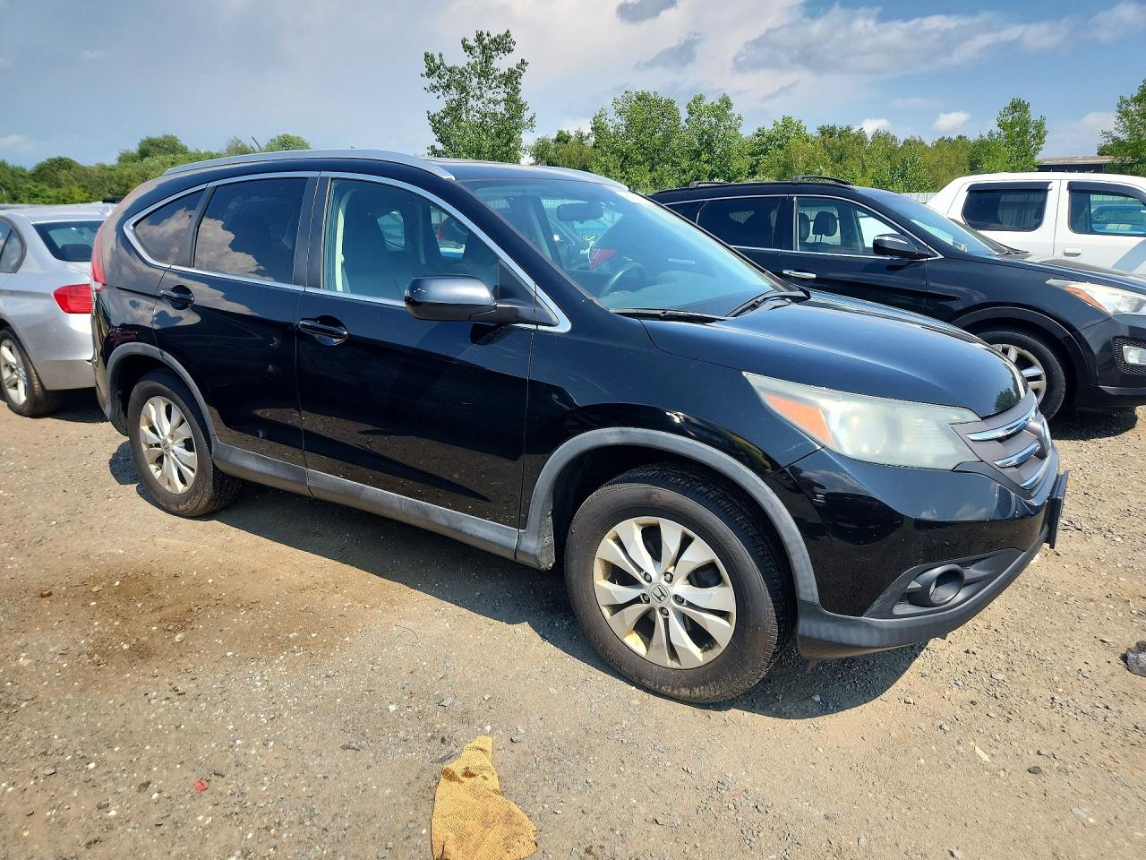 2013 Honda Cr-v Exl Black vin: 2HKRM4H7XDH662665