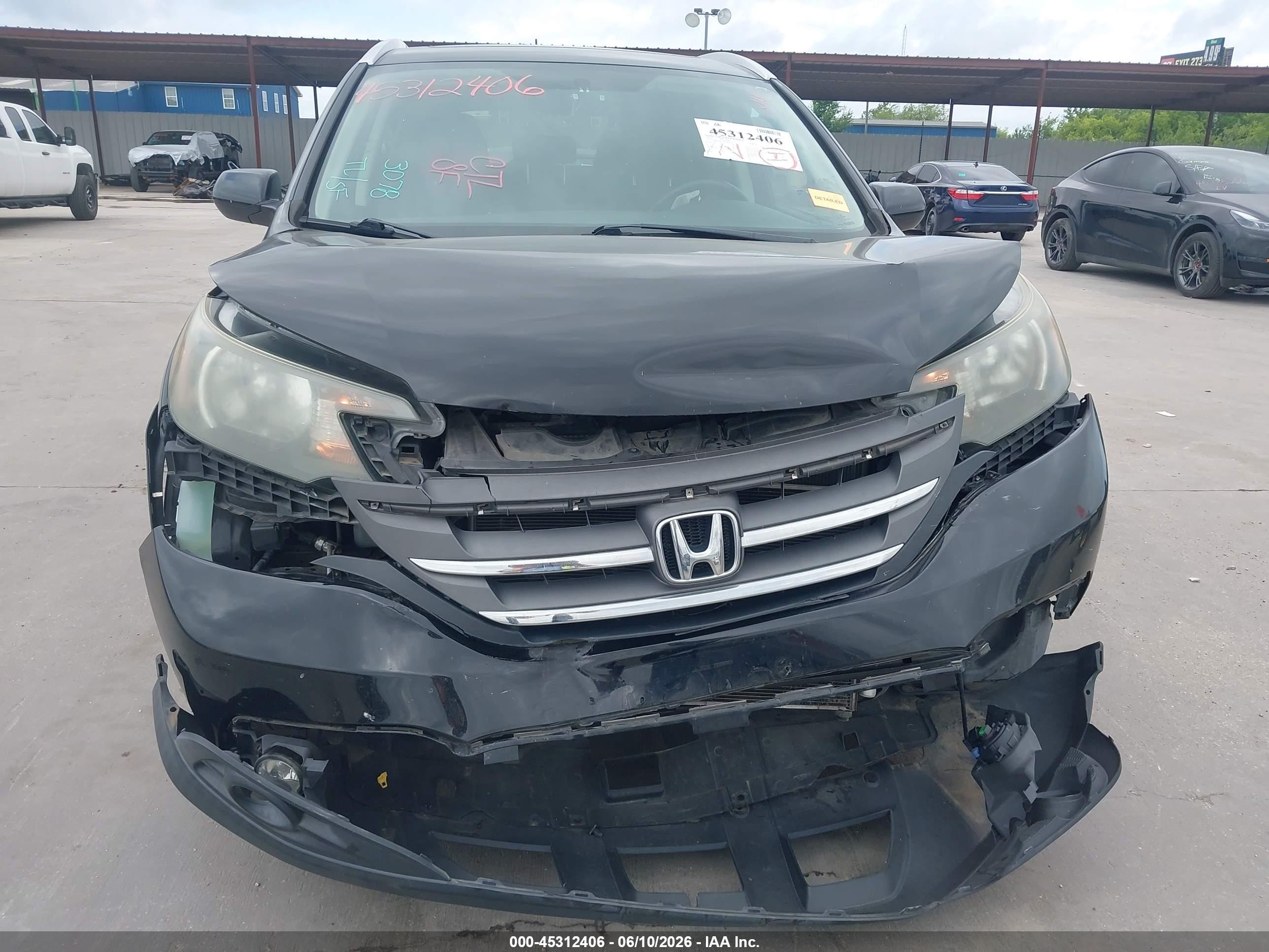 2013 Honda Cr-v Ex-l Black vin: 2HKRM4H7XDH682401