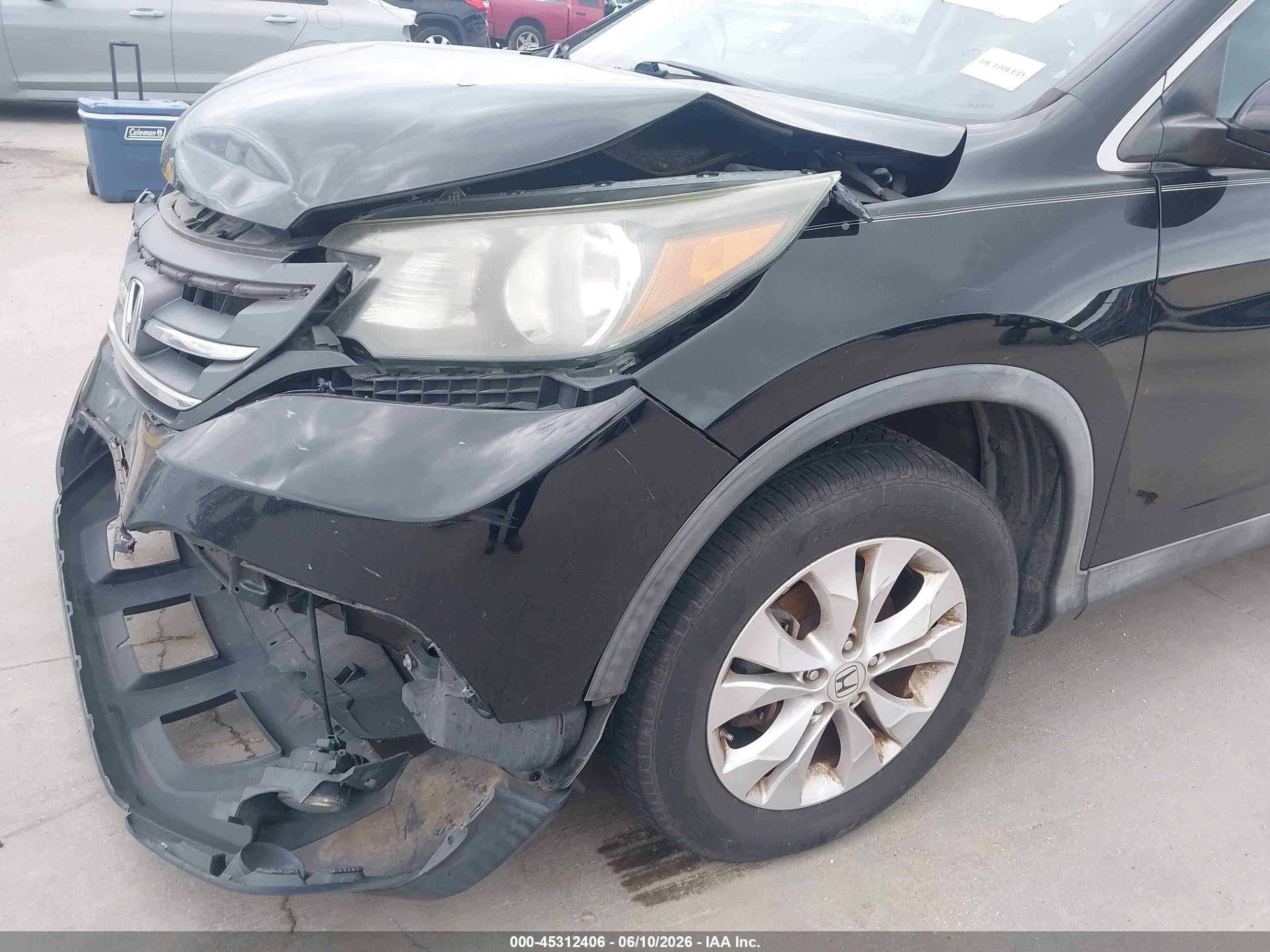 2013 Honda Cr-v Ex-l Black vin: 2HKRM4H7XDH682401