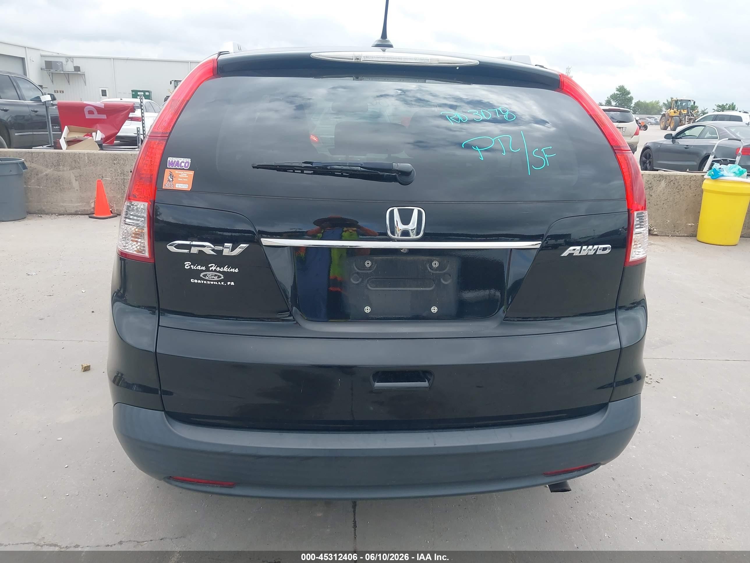 2013 Honda Cr-v Ex-l Black vin: 2HKRM4H7XDH682401
