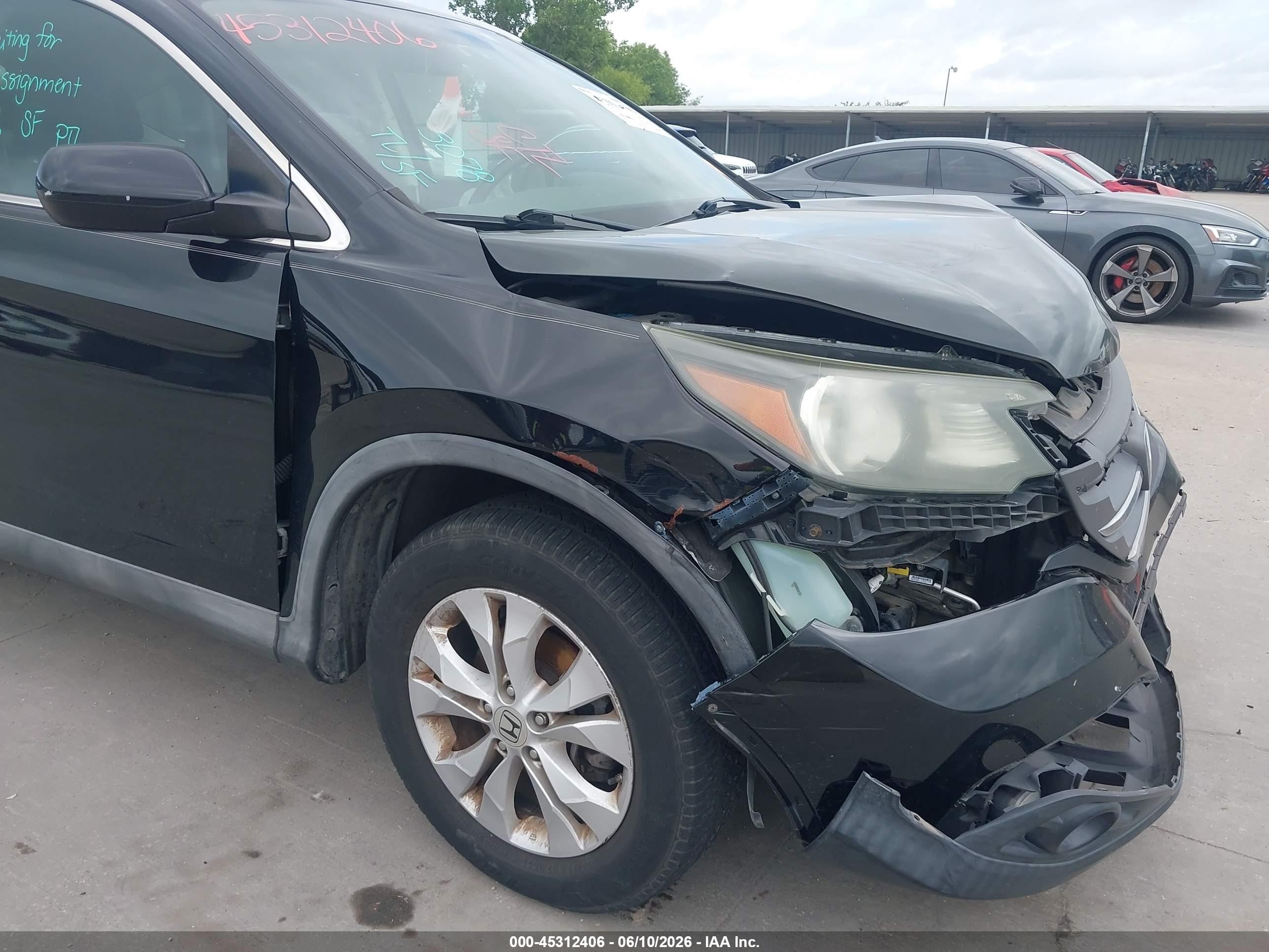 2013 Honda Cr-v Ex-l Black vin: 2HKRM4H7XDH682401