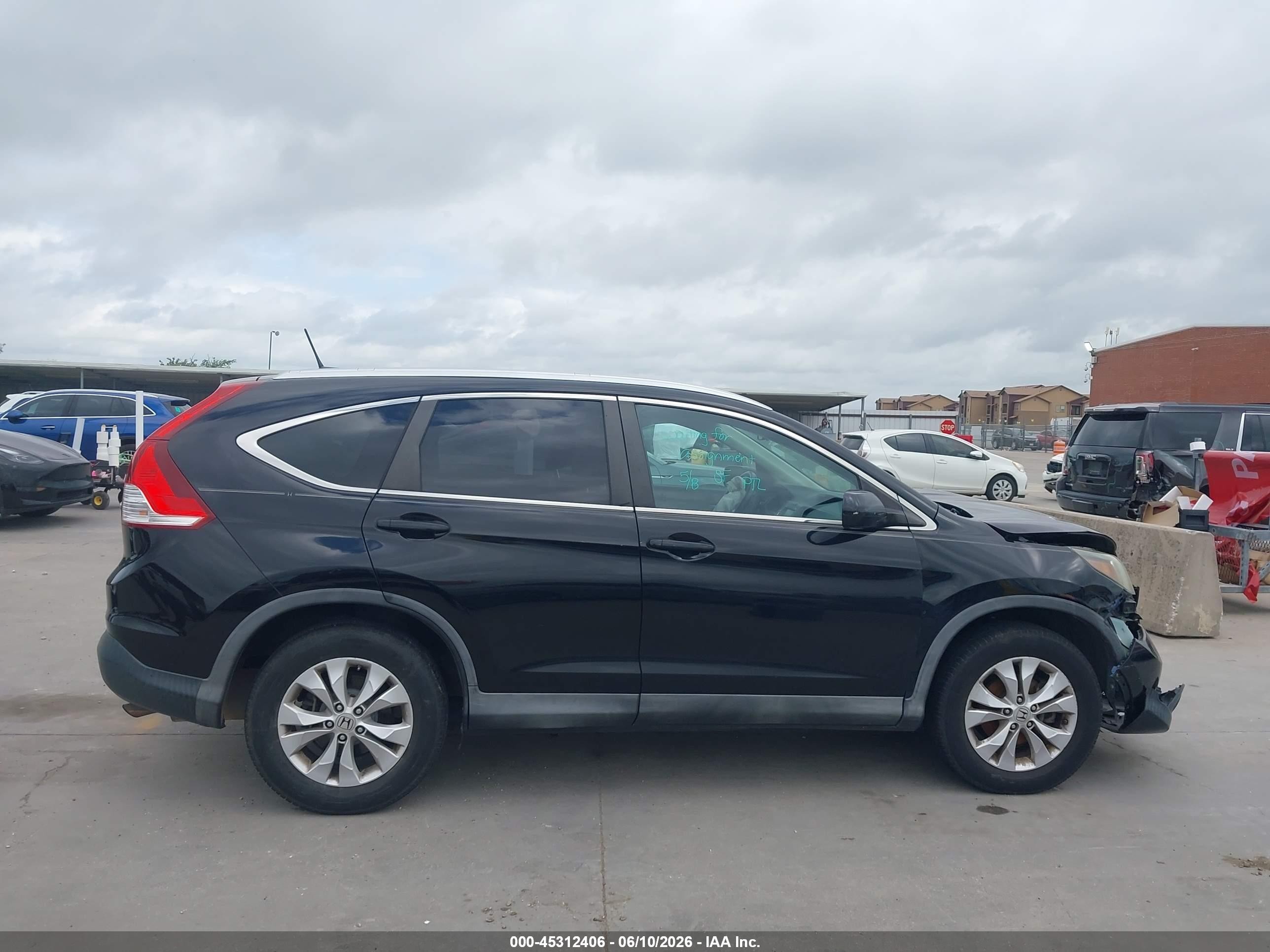 2013 Honda Cr-v Ex-l Black vin: 2HKRM4H7XDH682401