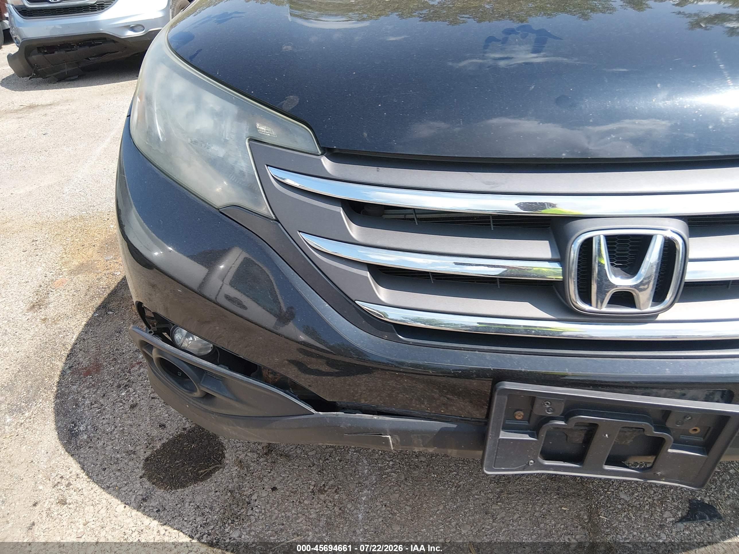 2013 Honda Cr-v Ex-l Black vin: 2HKRM4H7XDH684276