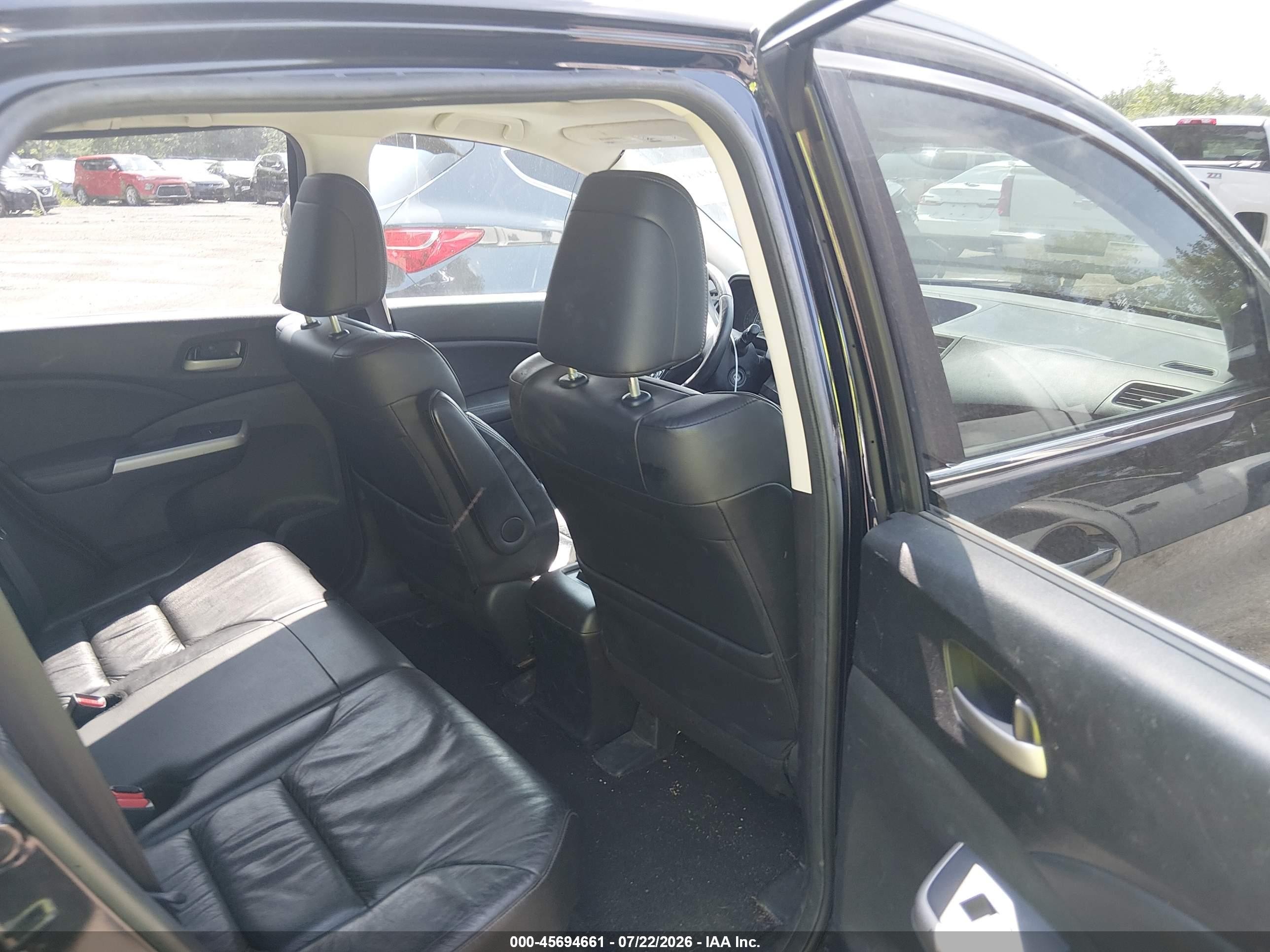 2013 Honda Cr-v Ex-l Black vin: 2HKRM4H7XDH684276