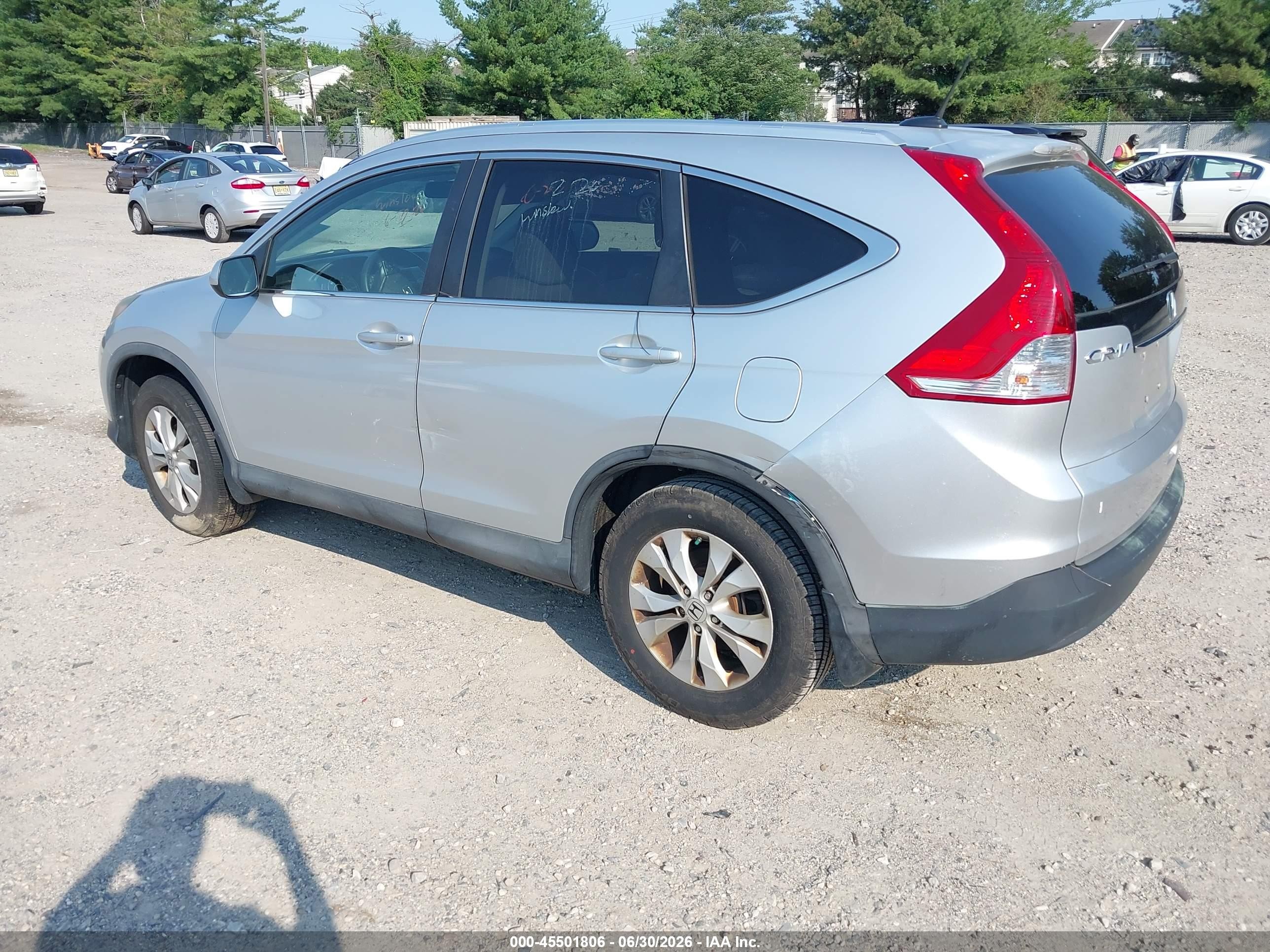 2013 Honda Cr-v Ex-l Silver vin: 2HKRM4H7XDH685461