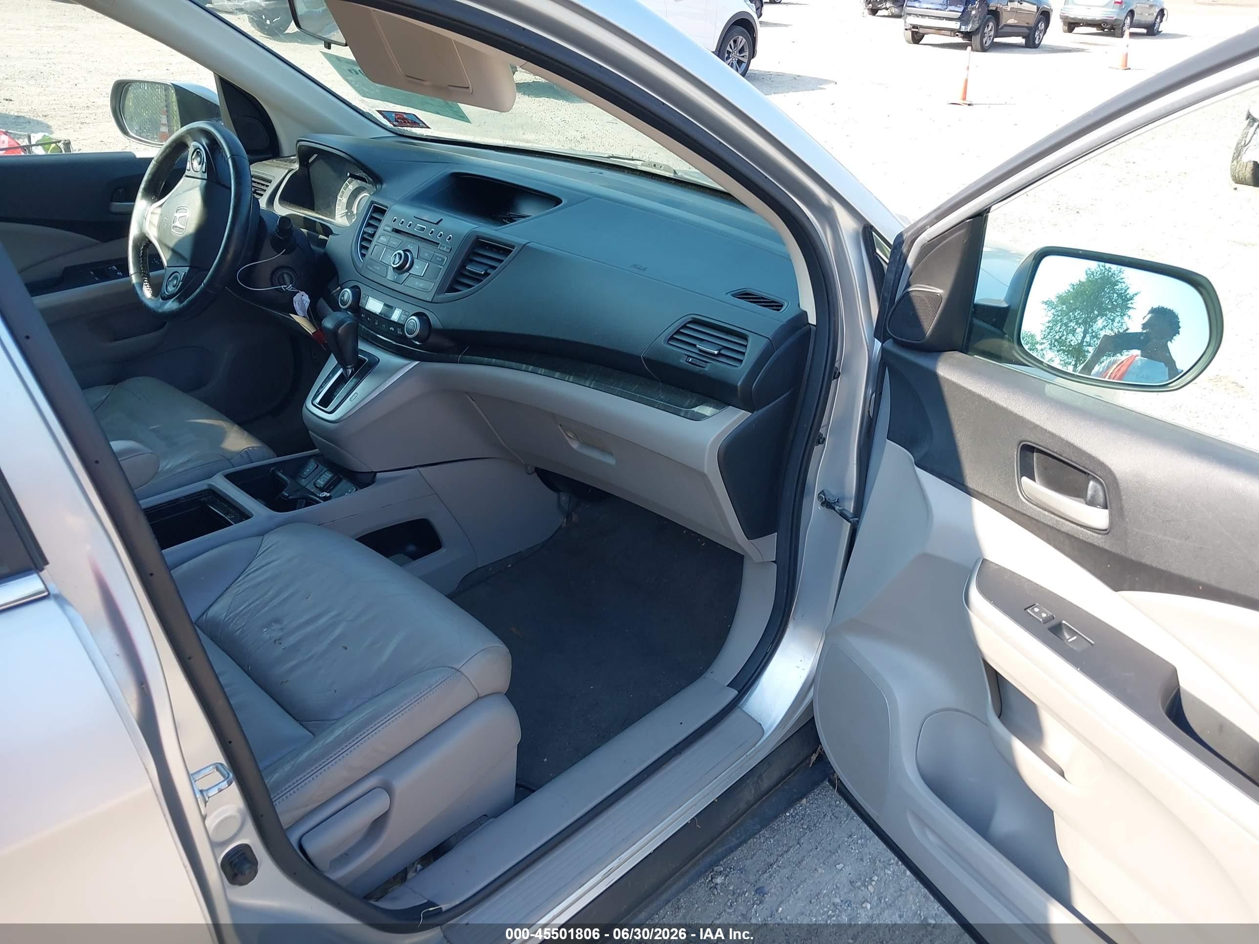 2013 Honda Cr-v Ex-l Silver vin: 2HKRM4H7XDH685461