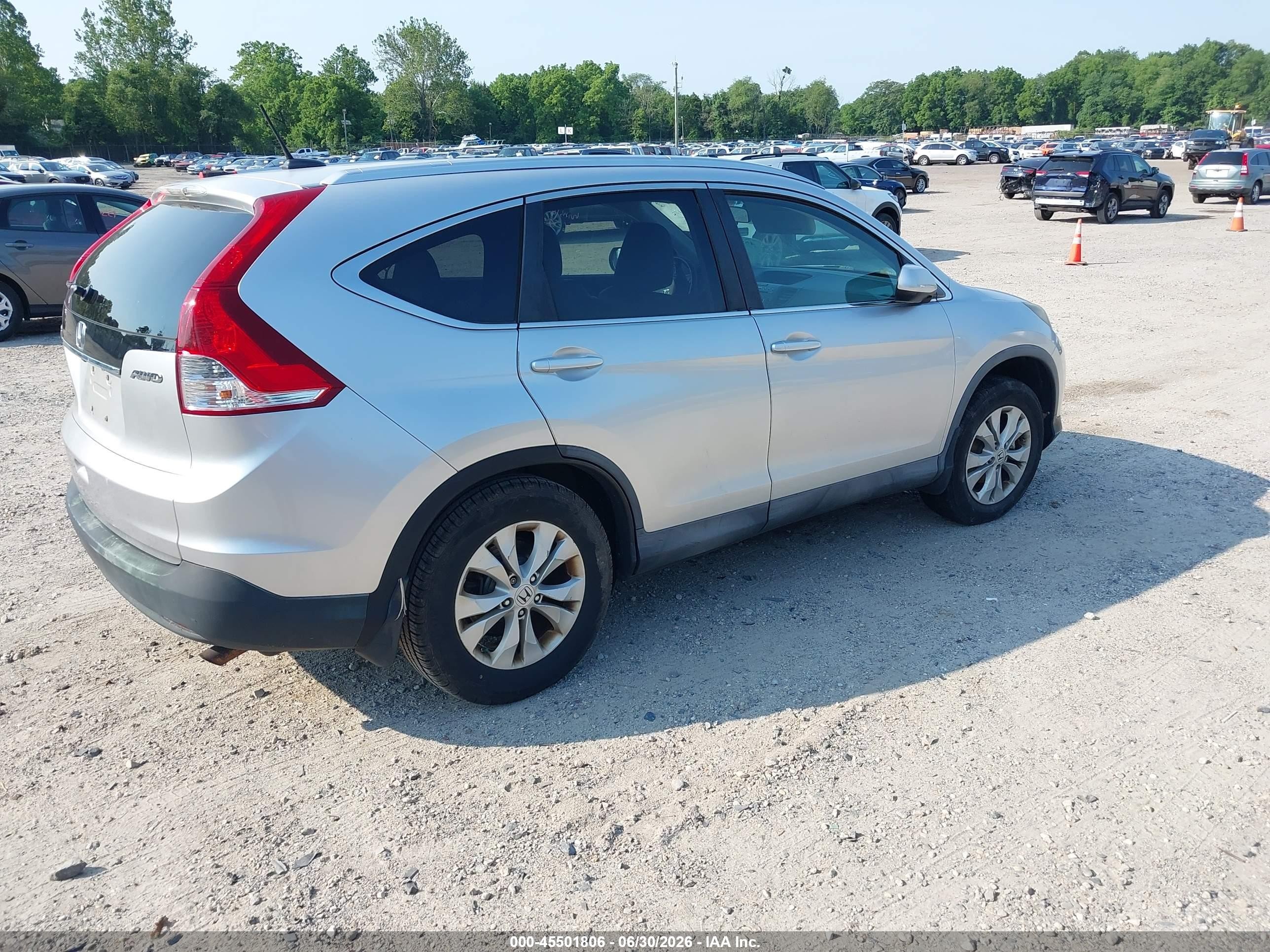 2013 Honda Cr-v Ex-l Silver vin: 2HKRM4H7XDH685461