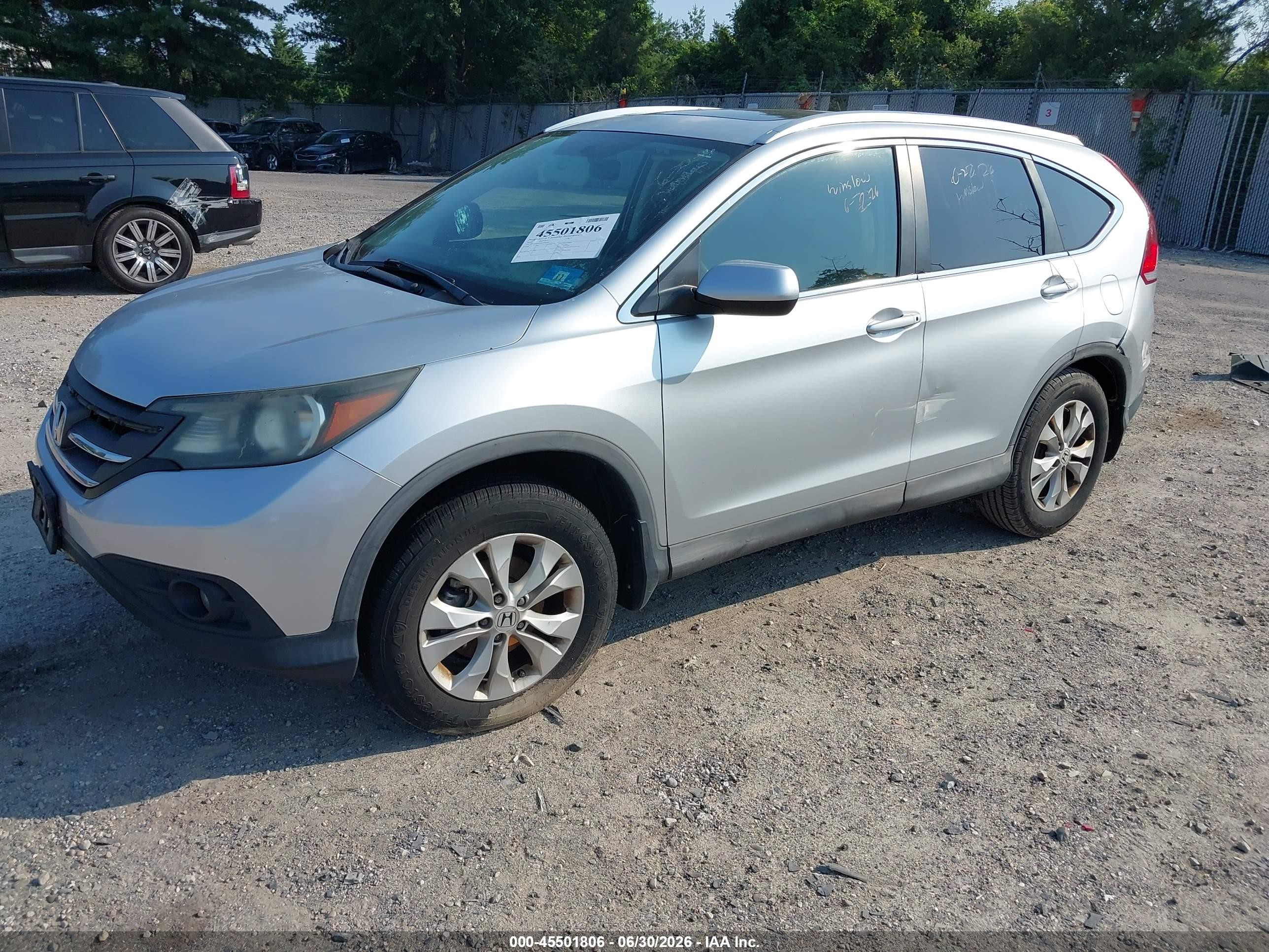2013 Honda Cr-v Ex-l Silver vin: 2HKRM4H7XDH685461