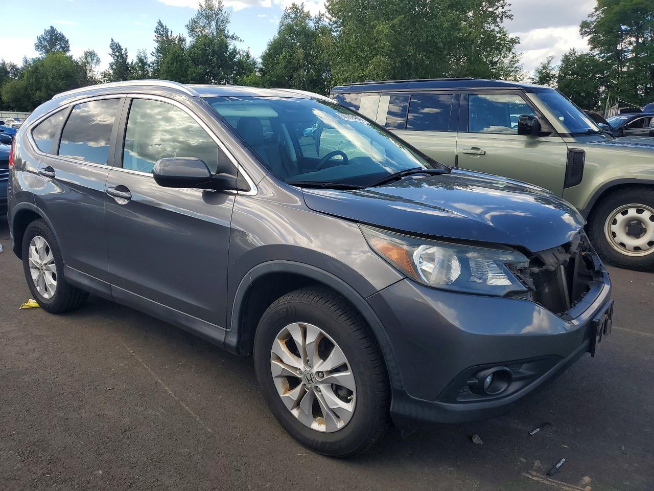 2013 Honda Cr-v Exl Gray vin: 2HKRM4H7XDH695035