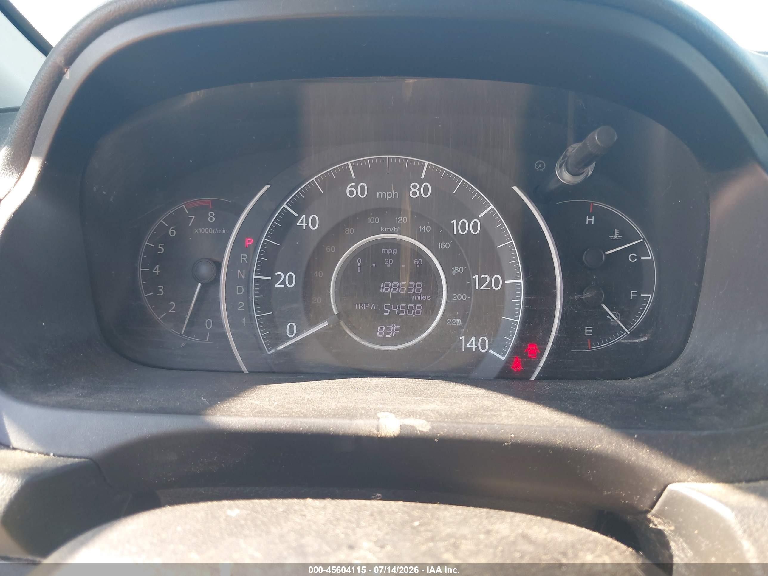 2014 Honda Cr-v Ex-l Blue vin: 2HKRM4H7XEH605898