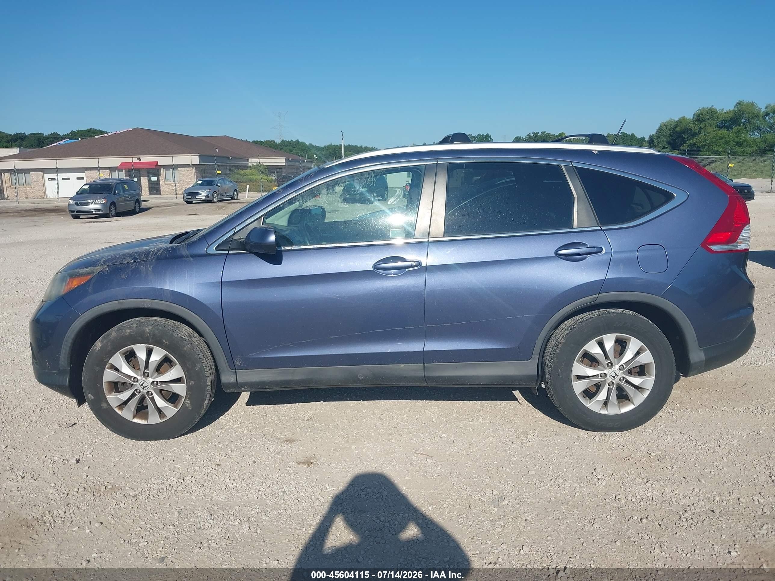 2014 Honda Cr-v Ex-l Blue vin: 2HKRM4H7XEH605898