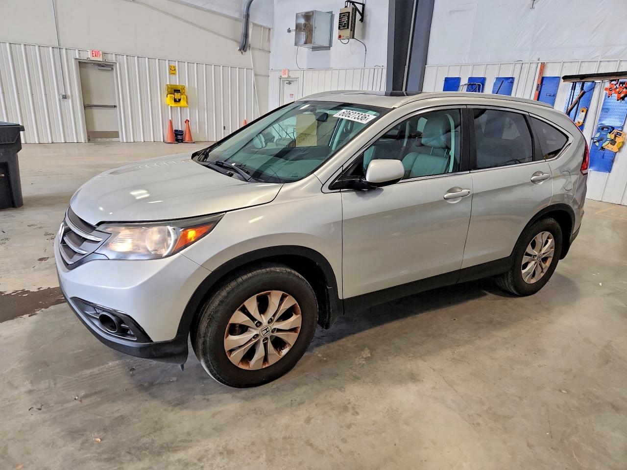 2014 Honda Cr-v Exl Silver vin: 2HKRM4H7XEH613855