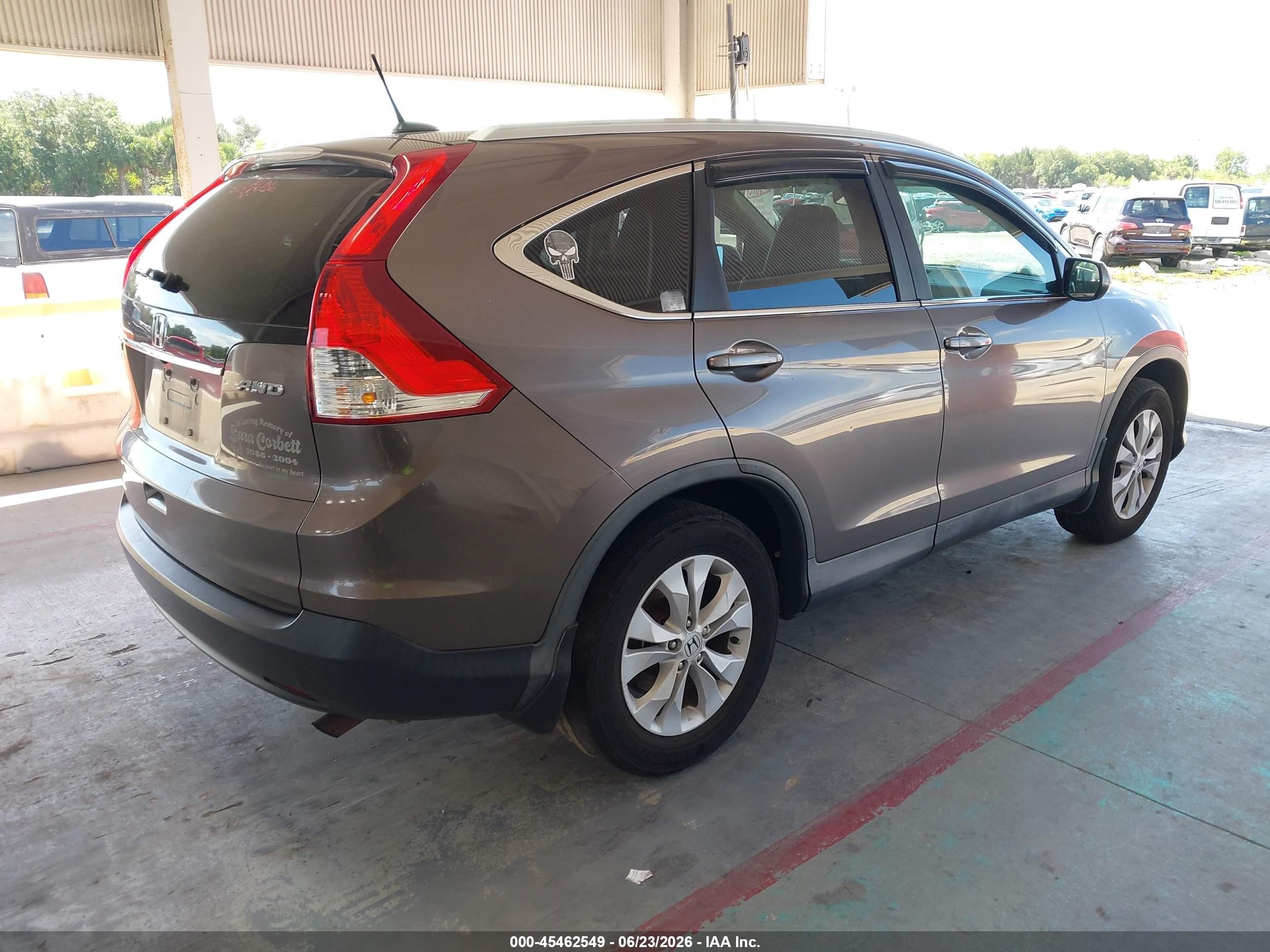 2014 Honda Cr-v Ex-l Brown vin: 2HKRM4H7XEH623592