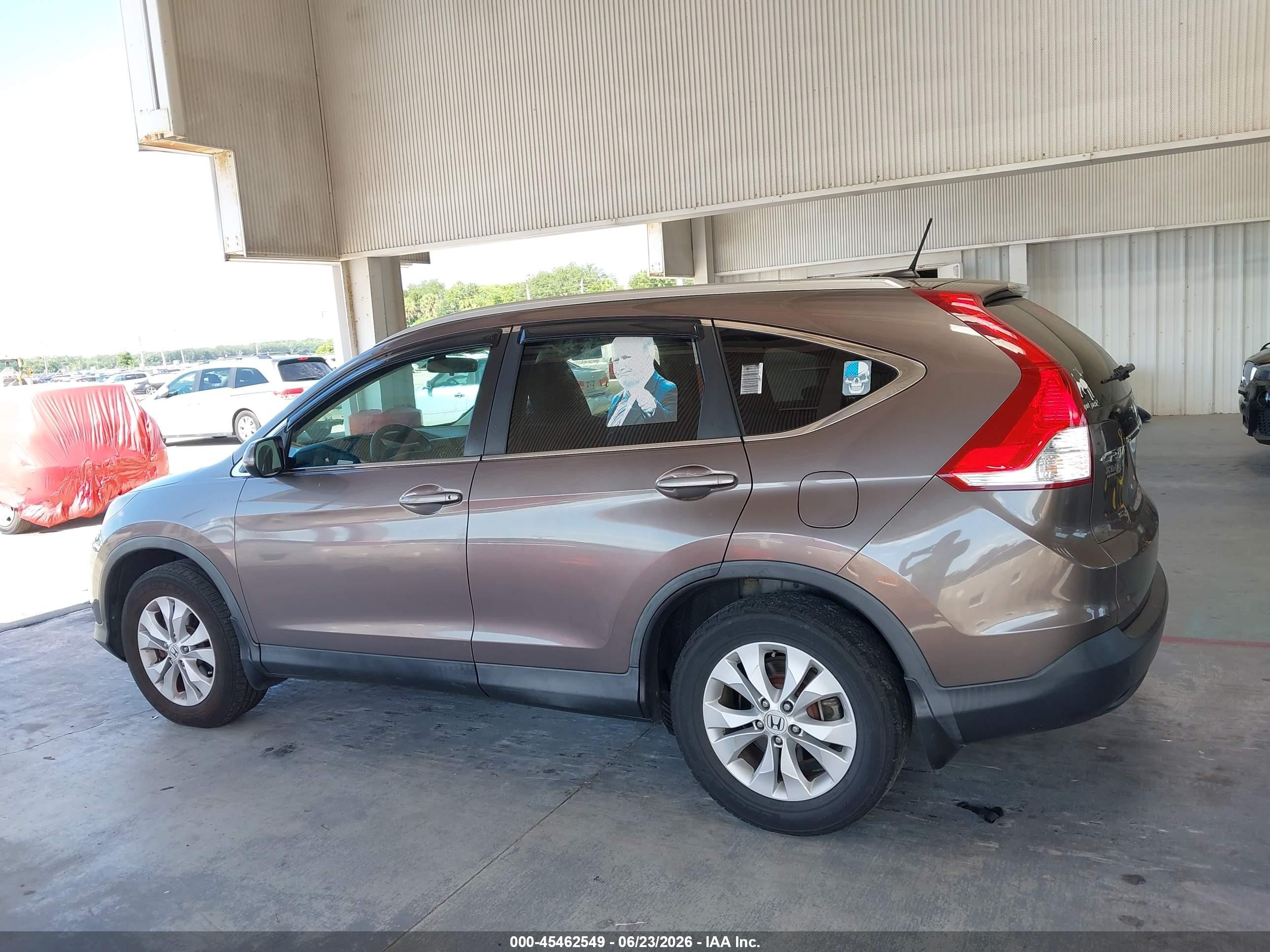 2014 Honda Cr-v Ex-l Brown vin: 2HKRM4H7XEH623592