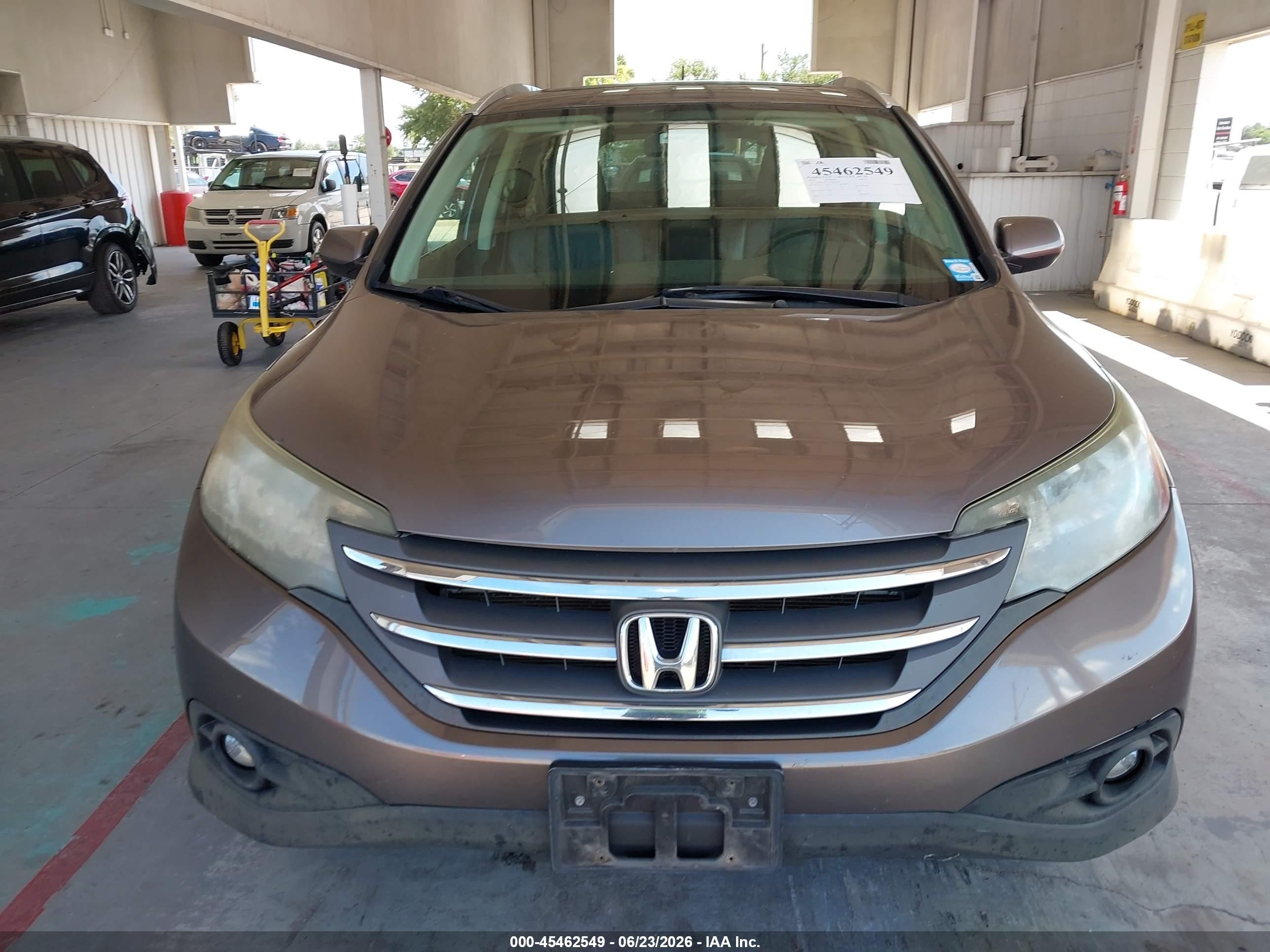 2014 Honda Cr-v Ex-l Brown vin: 2HKRM4H7XEH623592