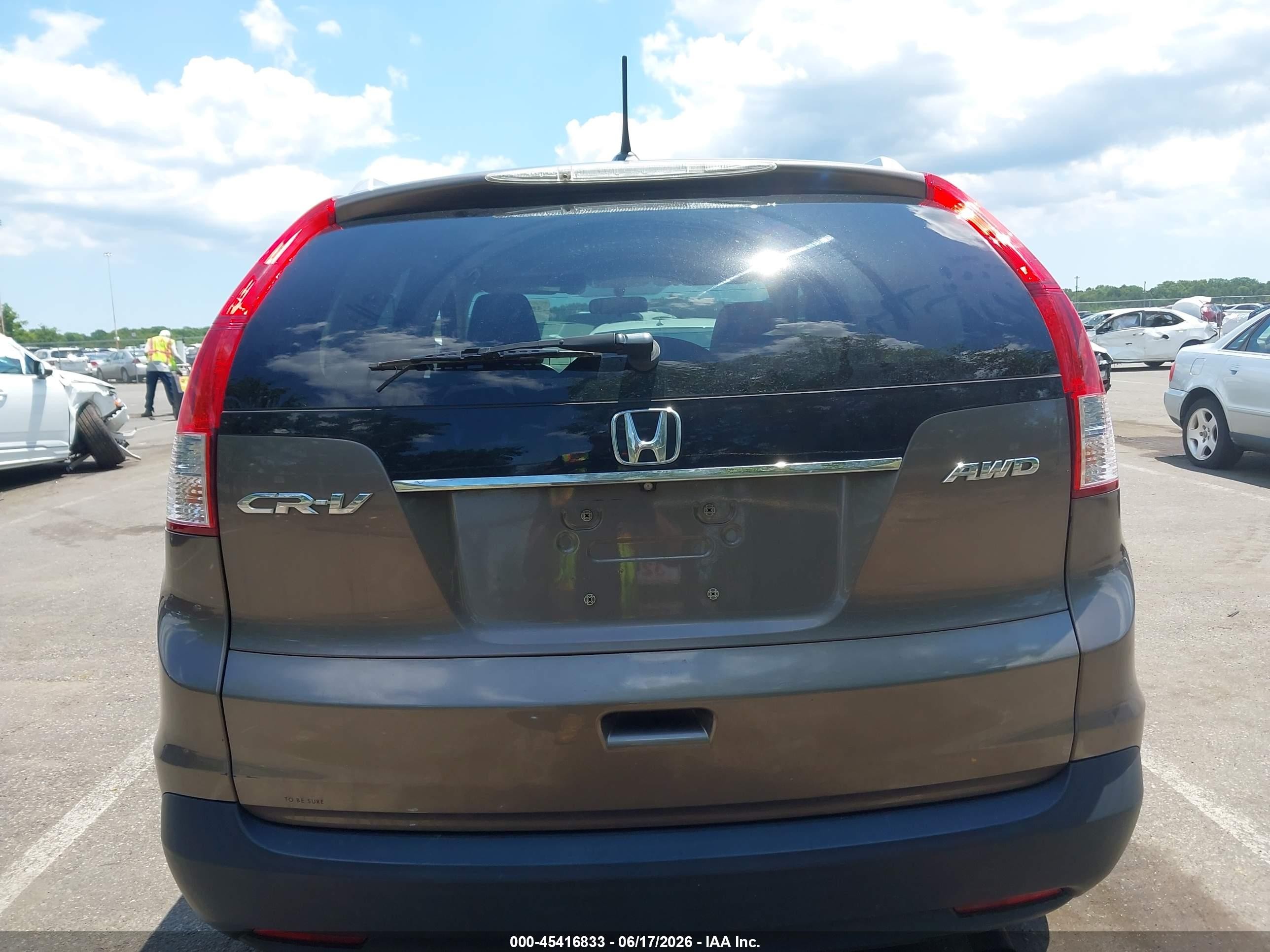 2014 Honda Cr-v Ex-l Brown vin: 2HKRM4H7XEH623608