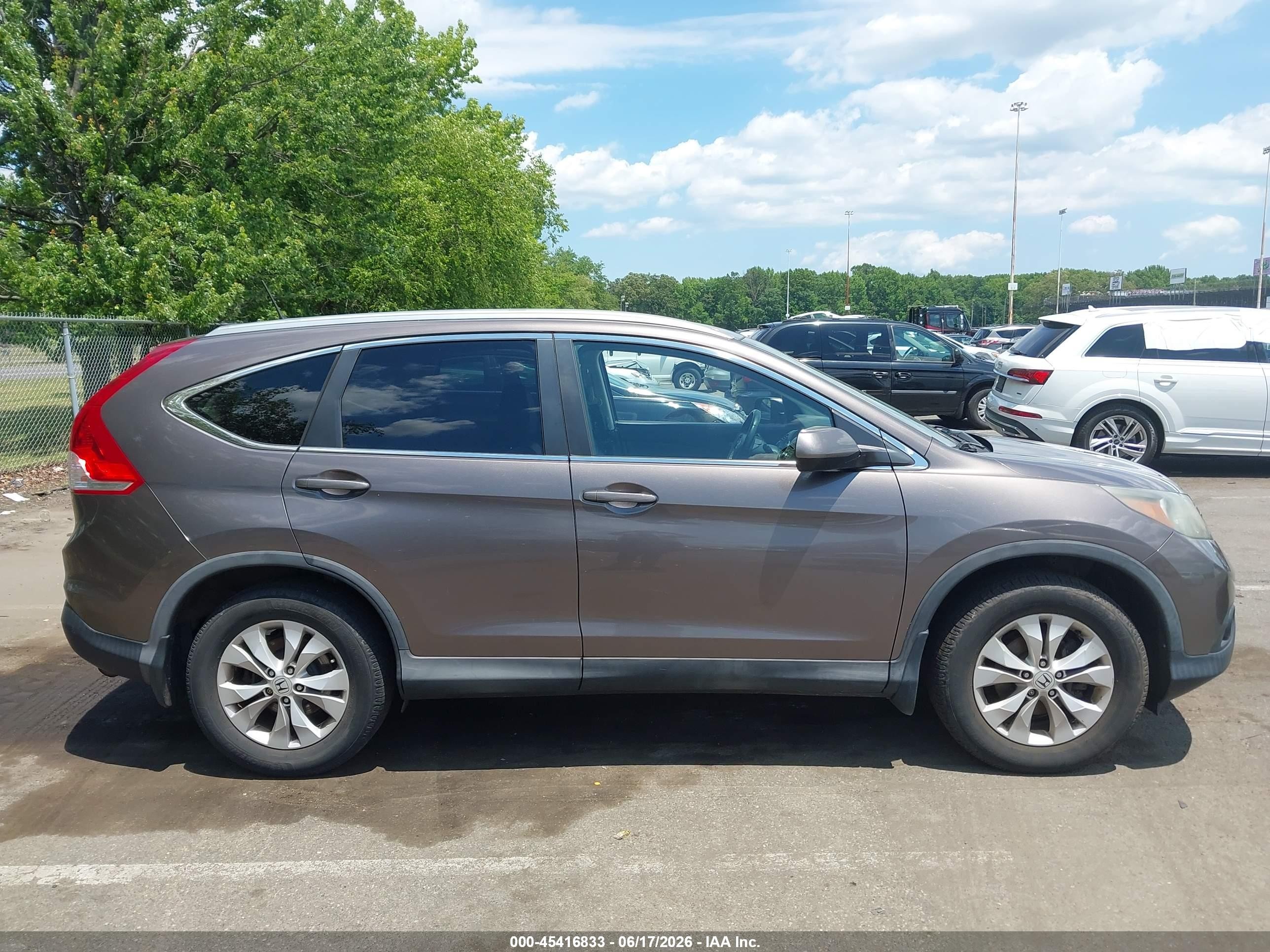 2014 Honda Cr-v Ex-l Brown vin: 2HKRM4H7XEH623608