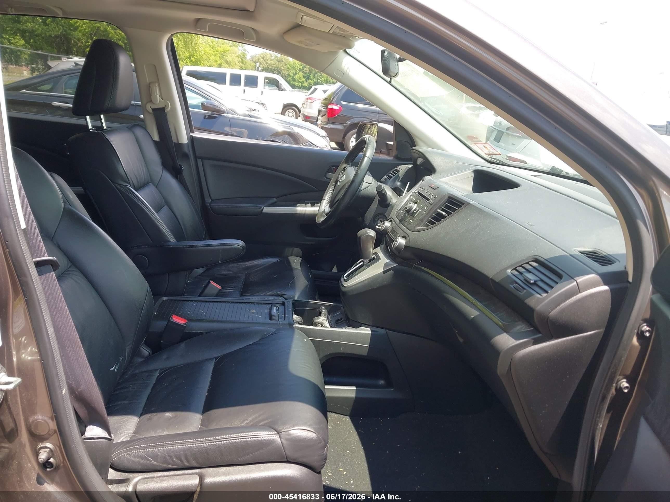 2014 Honda Cr-v Ex-l Brown vin: 2HKRM4H7XEH623608