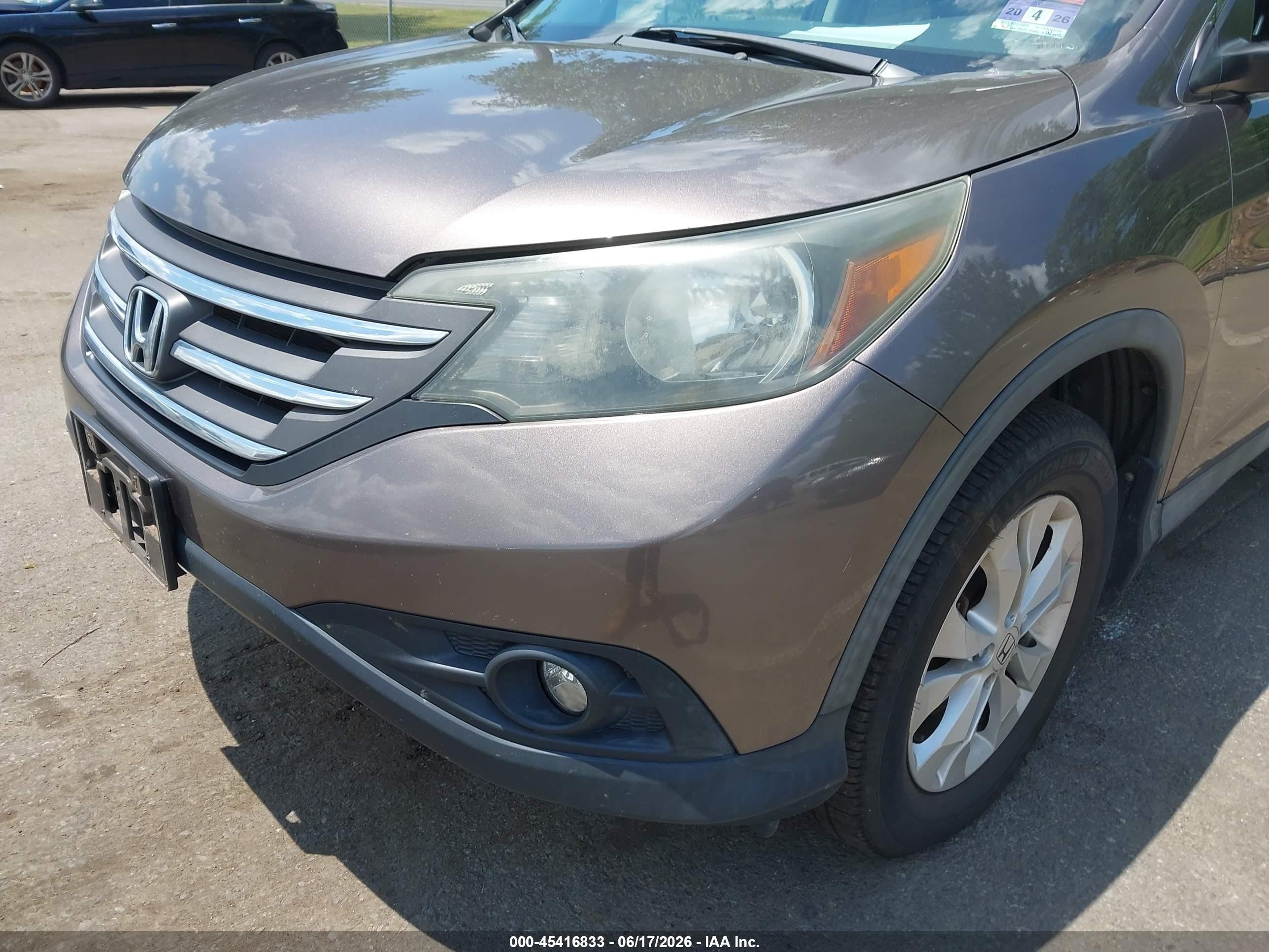 2014 Honda Cr-v Ex-l Brown vin: 2HKRM4H7XEH623608