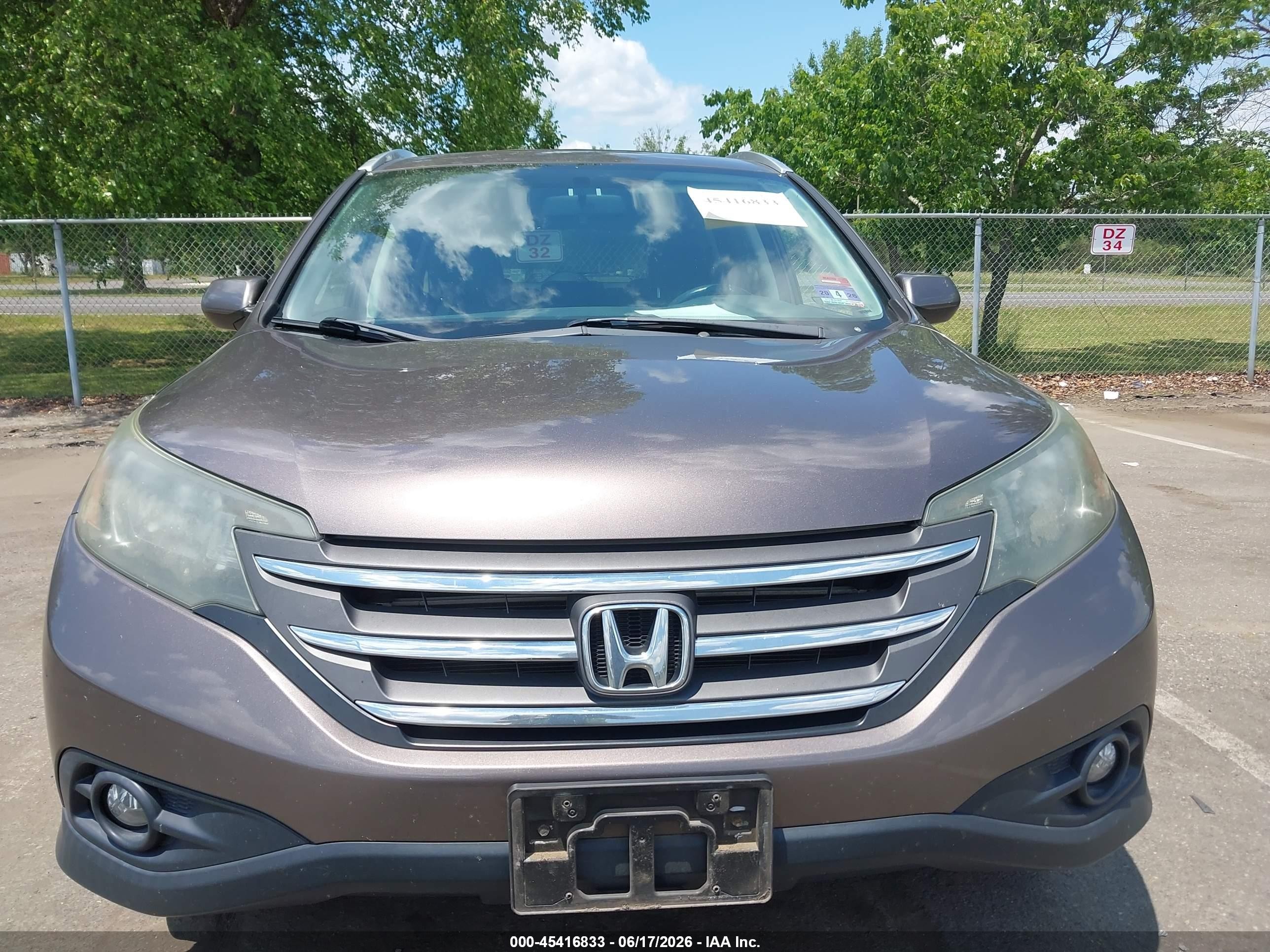 2014 Honda Cr-v Ex-l Brown vin: 2HKRM4H7XEH623608