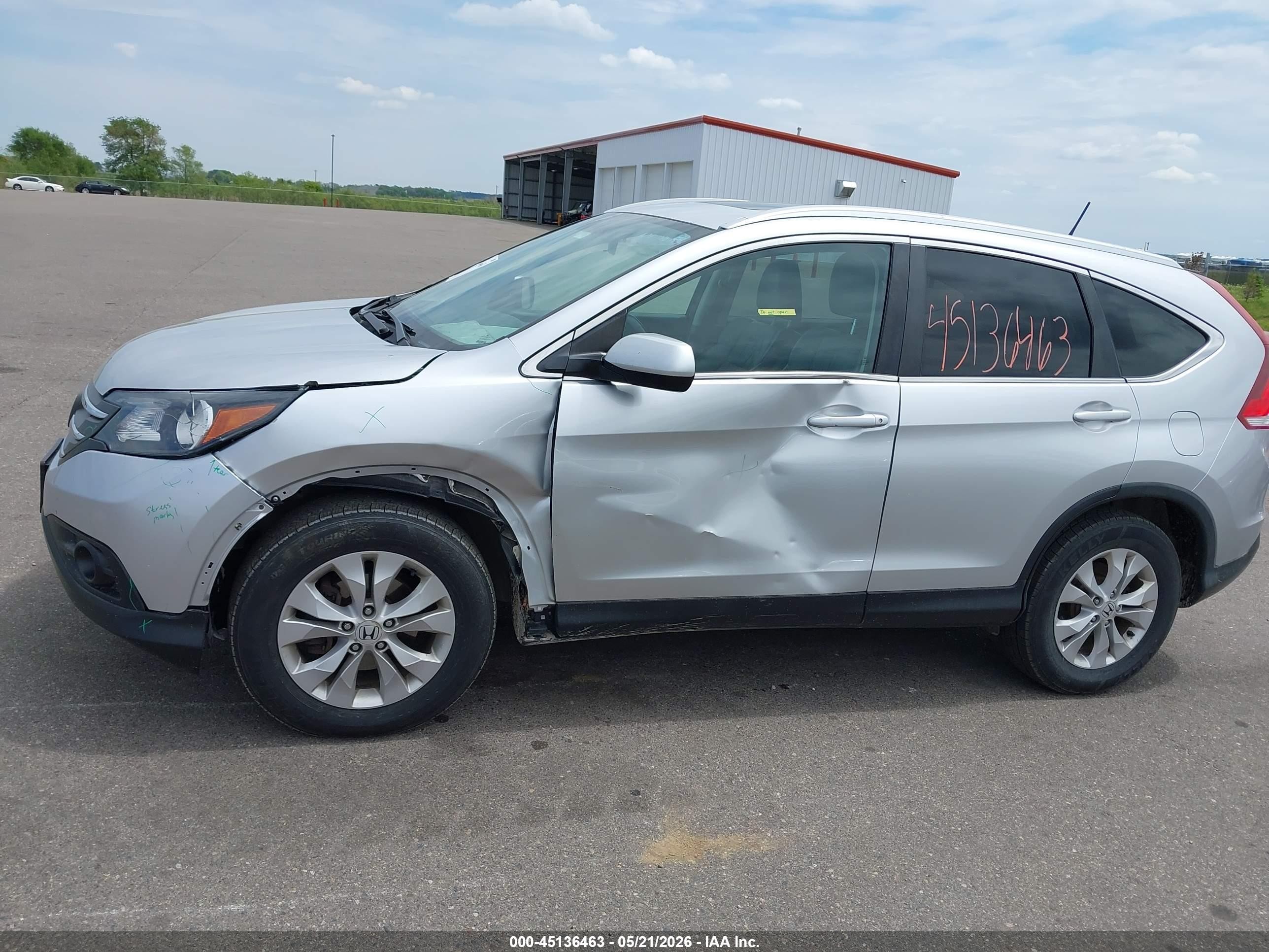 2014 Honda Cr-v Exl Silver vin: 2HKRM4H7XEH639873
