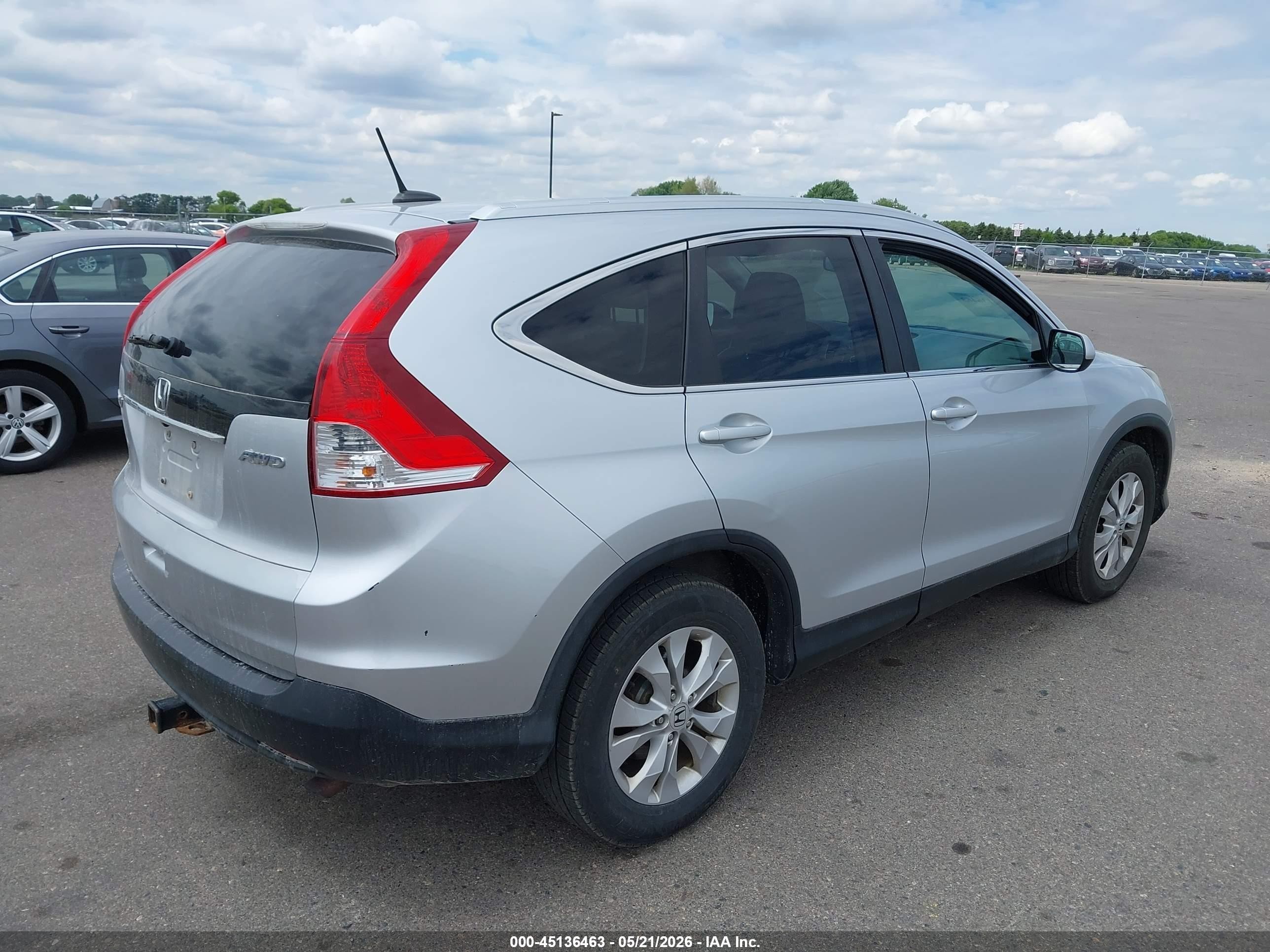 2014 Honda Cr-v Exl Silver vin: 2HKRM4H7XEH639873