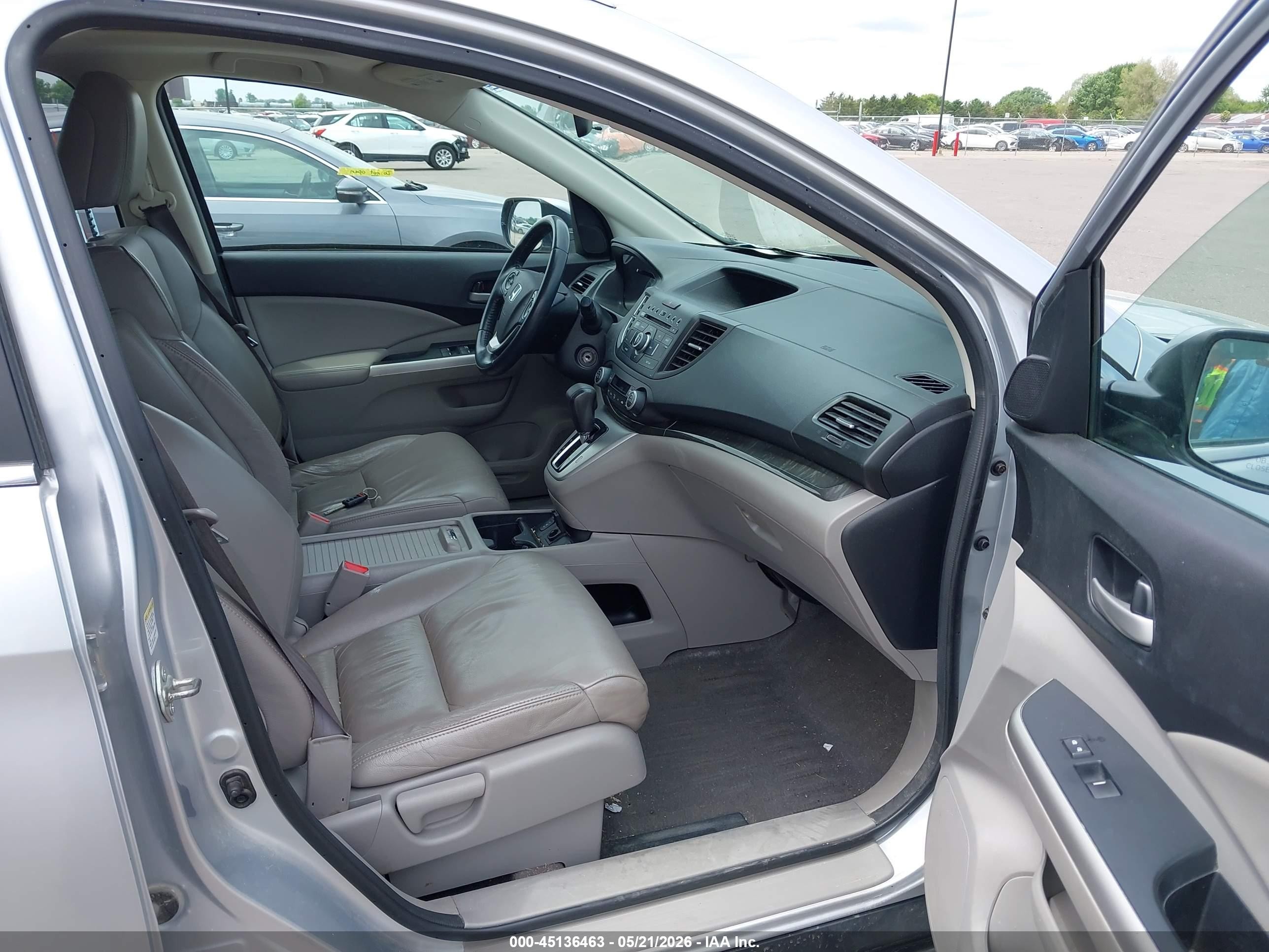 2014 Honda Cr-v Exl Silver vin: 2HKRM4H7XEH639873