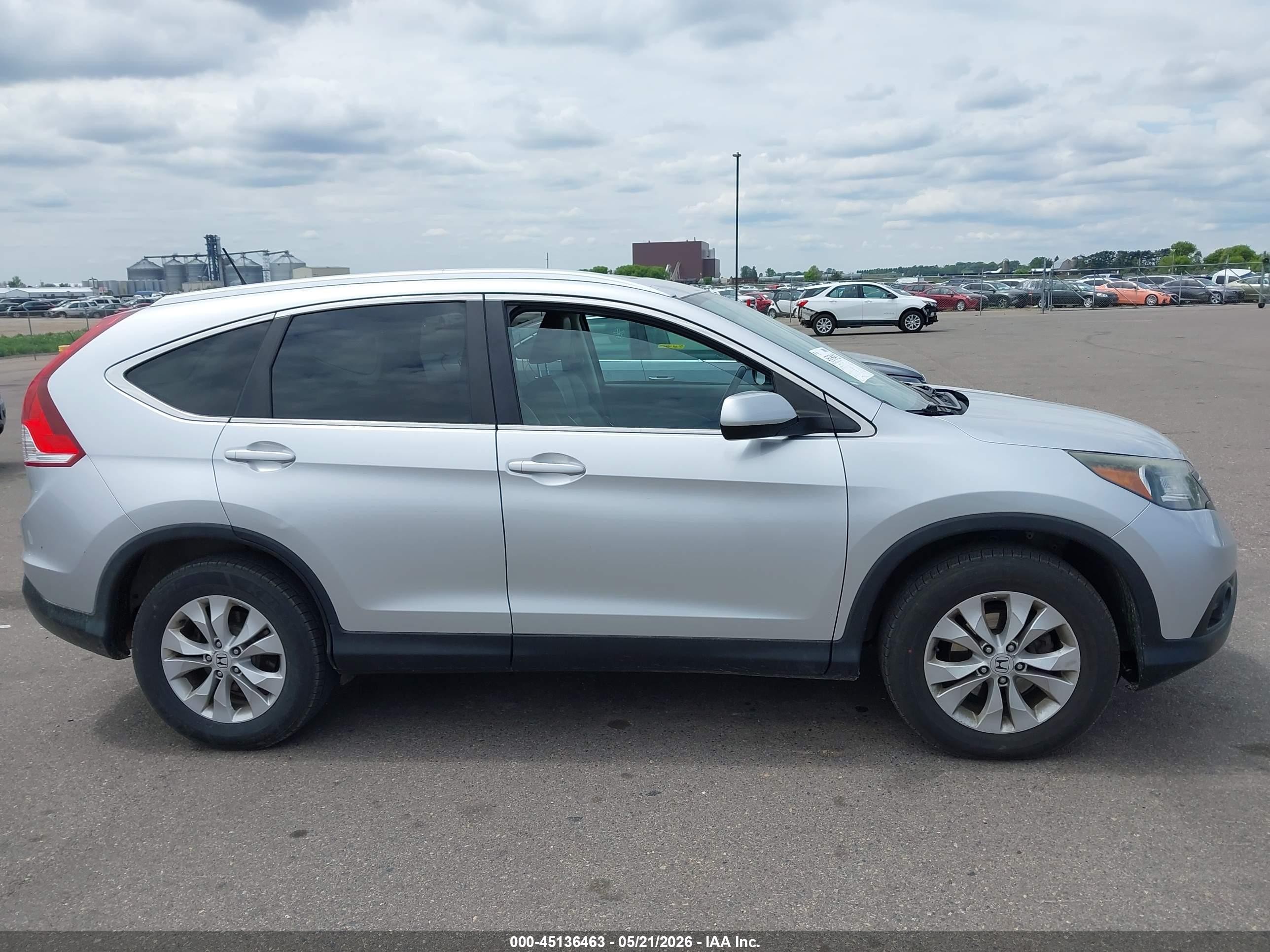 2014 Honda Cr-v Exl Silver vin: 2HKRM4H7XEH639873