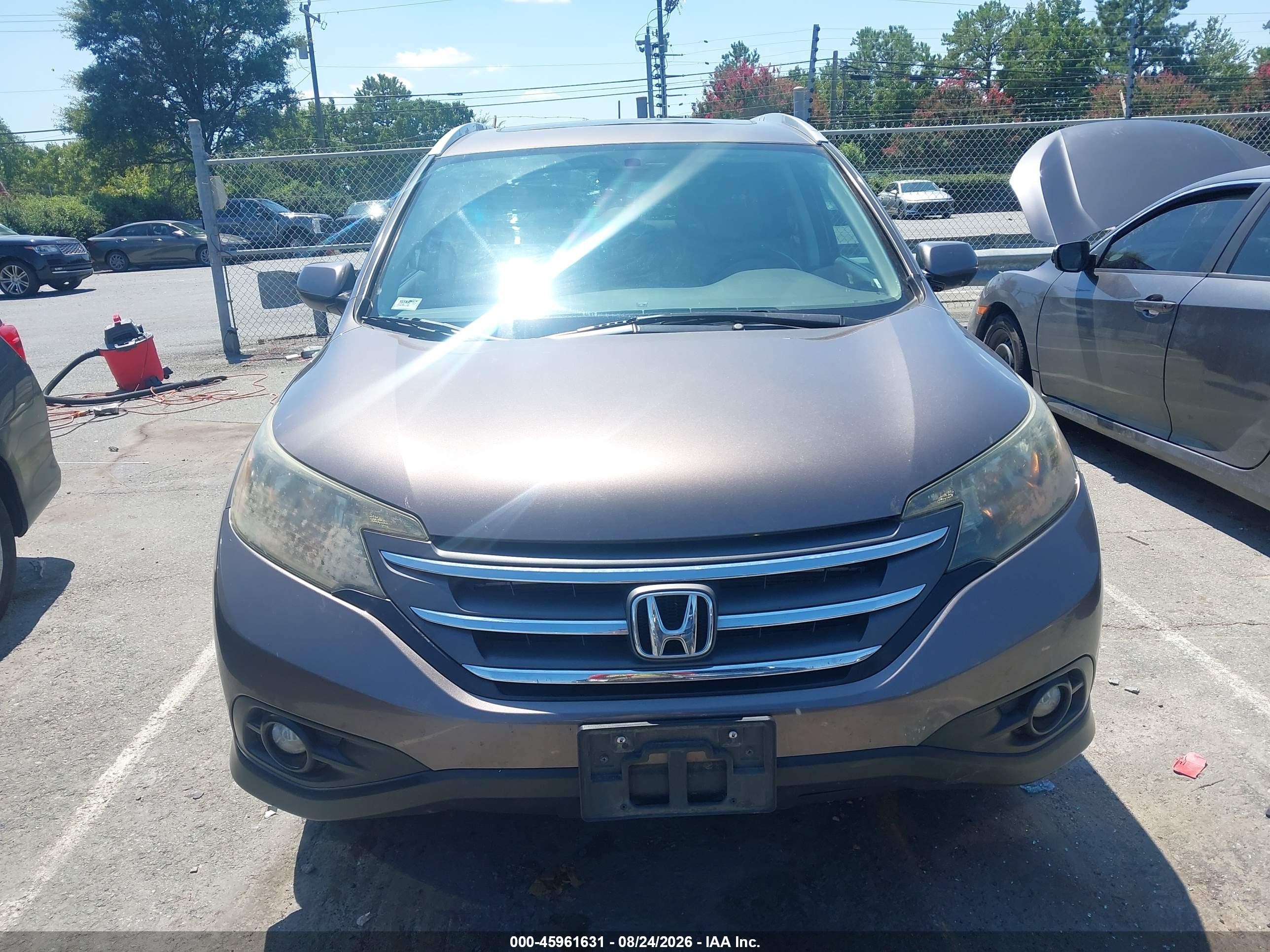 2014 Honda Cr-v Ex-l Brown vin: 2HKRM4H7XEH655104