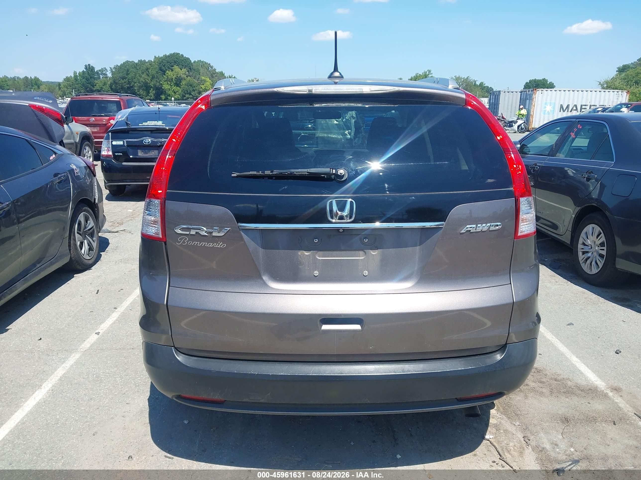 2014 Honda Cr-v Ex-l Brown vin: 2HKRM4H7XEH655104
