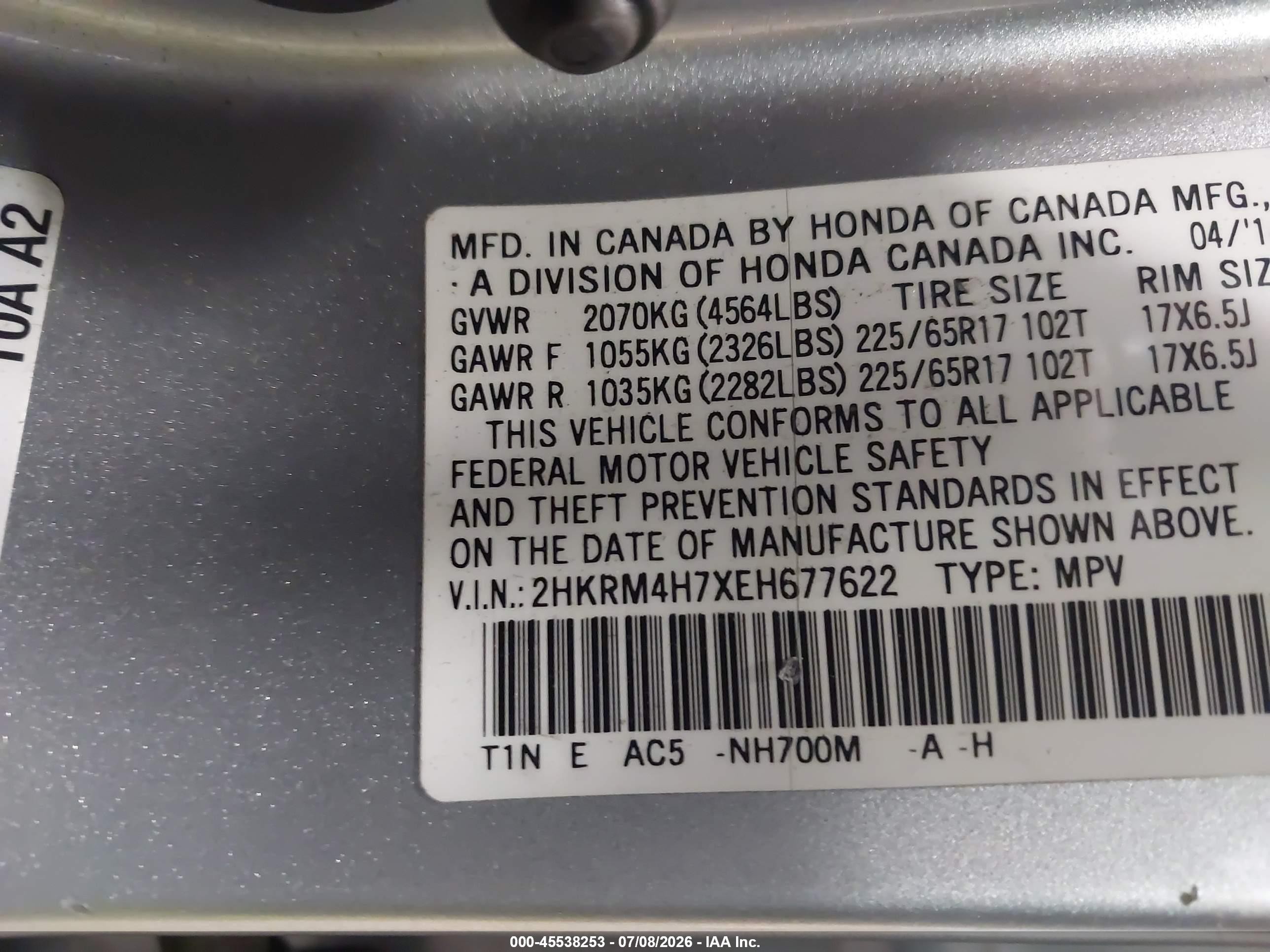 2014 Honda Cr-v Ex-l White vin: 2HKRM4H7XEH677622