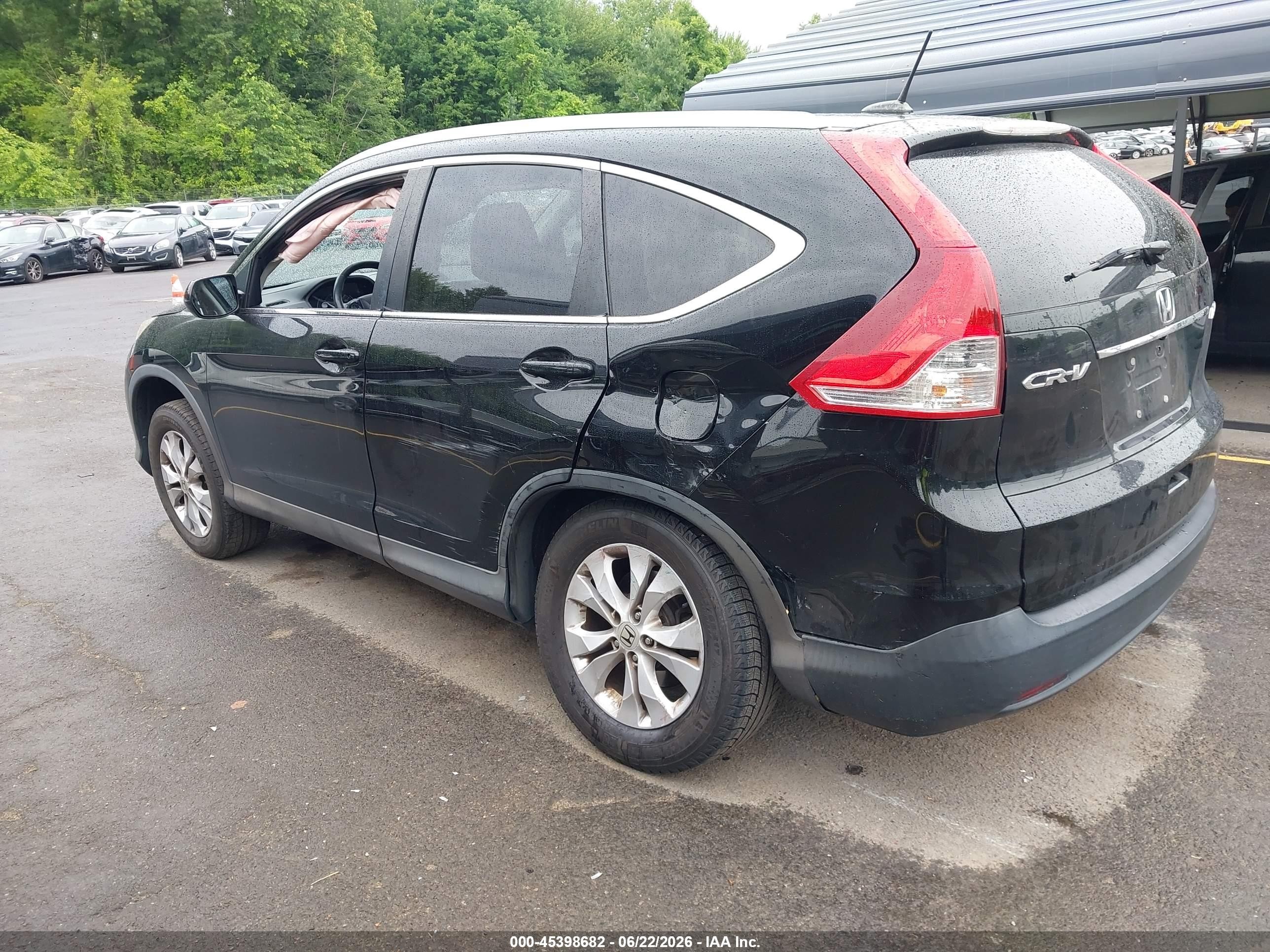 2014 Honda Cr-v Ex-l Черный vin: 2HKRM4H7XEH677779