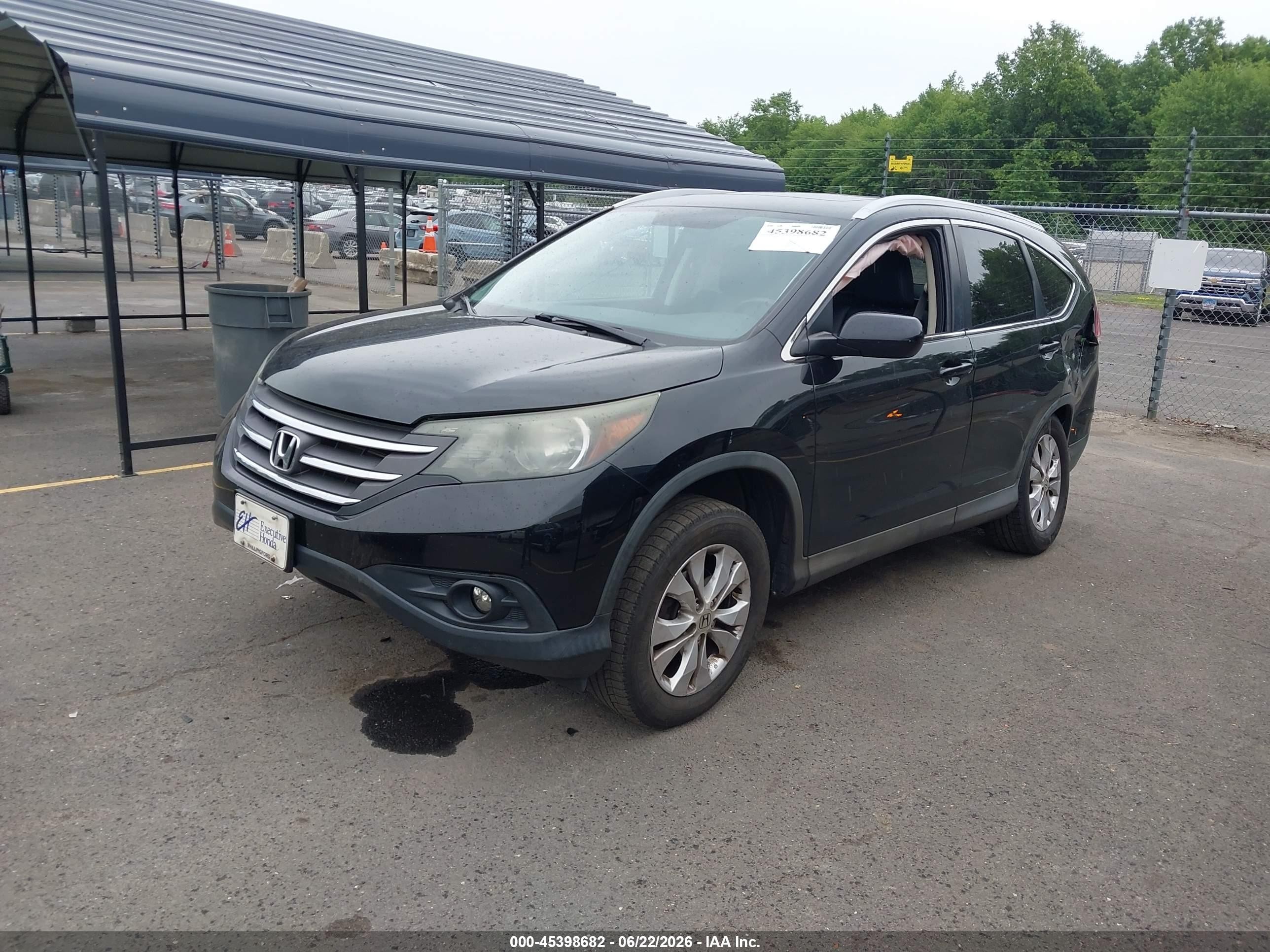 2014 Honda Cr-v Ex-l Черный vin: 2HKRM4H7XEH677779