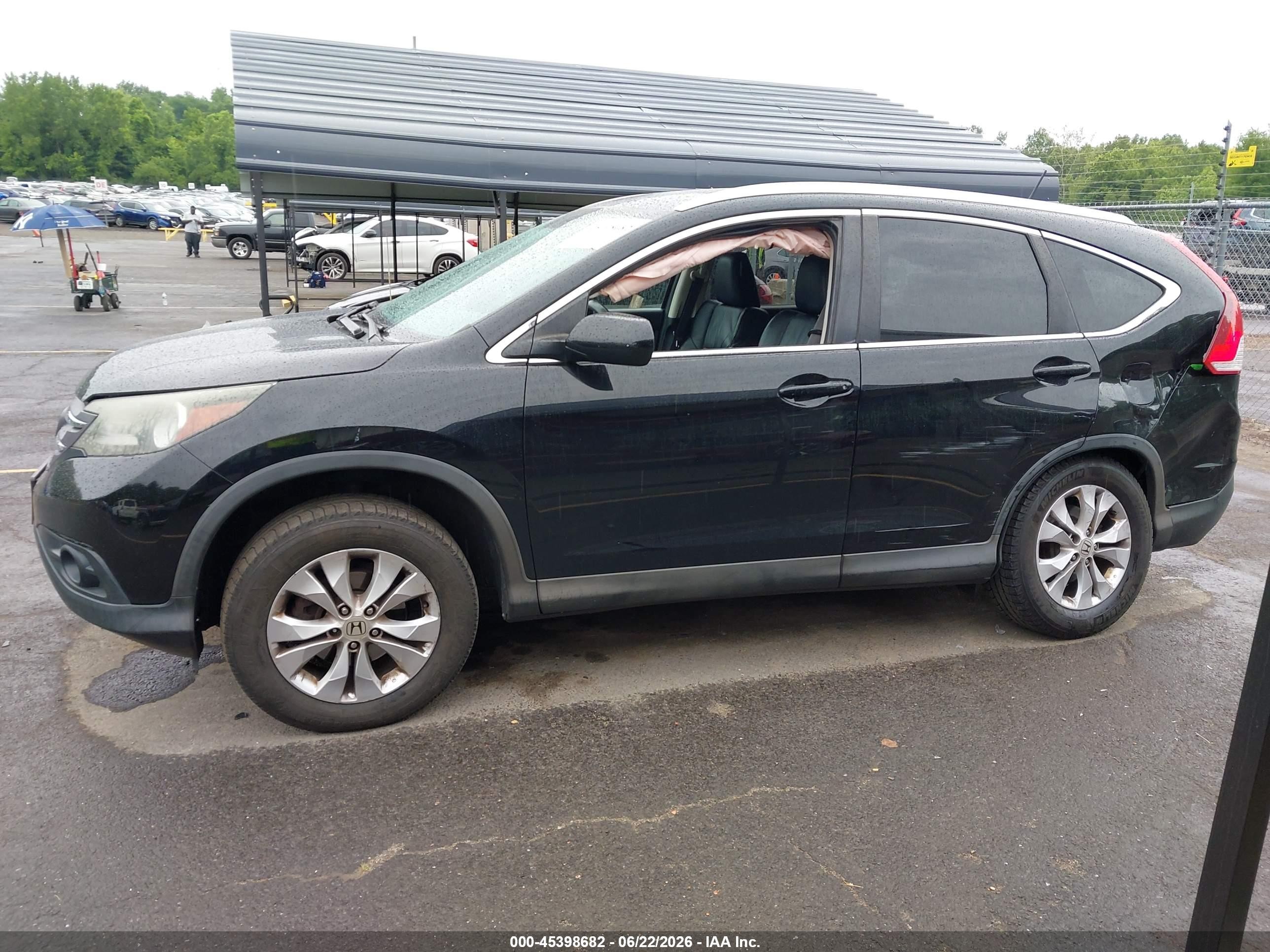 2014 Honda Cr-v Ex-l Черный vin: 2HKRM4H7XEH677779
