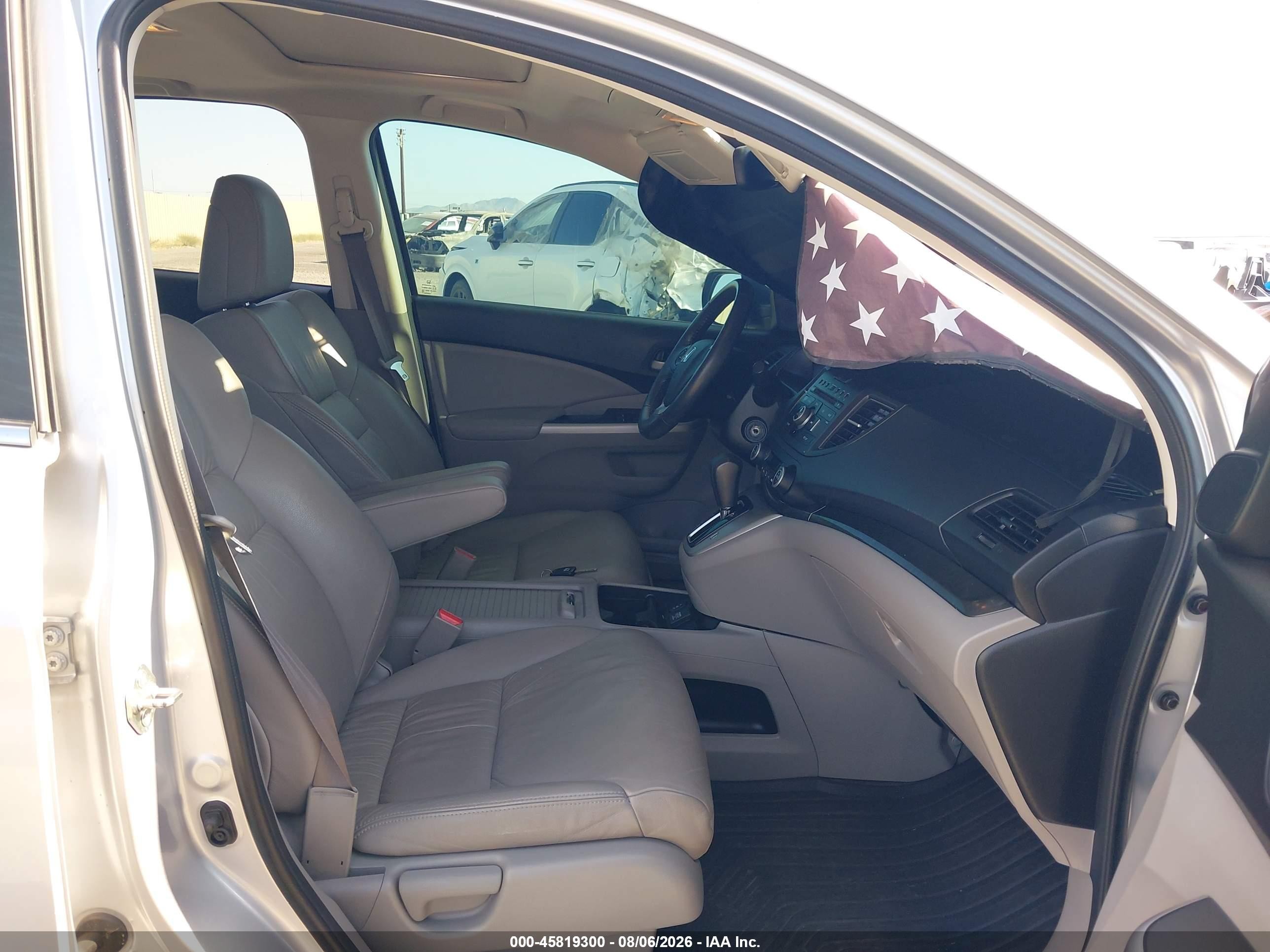 2014 Honda Cr-v Ex-l Silver vin: 2HKRM4H7XEH678530