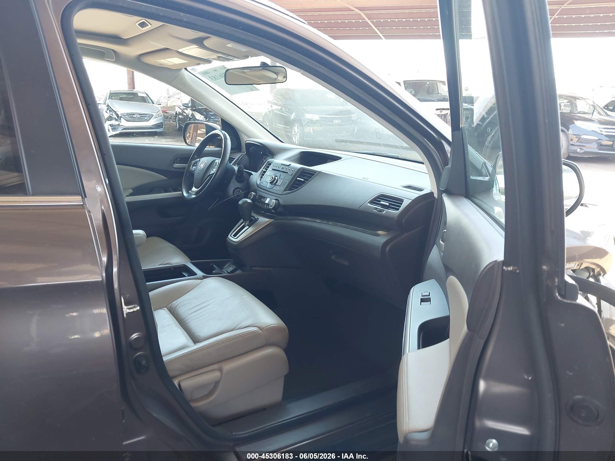 2014 Honda Cr-v Ex-l Beige vin: 2HKRM4H7XEH691536