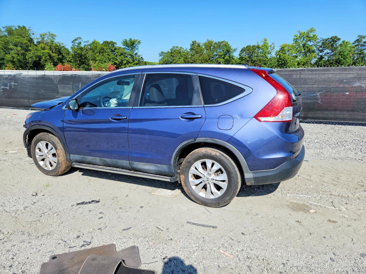 2014 Honda Cr-v Exl Blue vin: 2HKRM4H7XEH700266