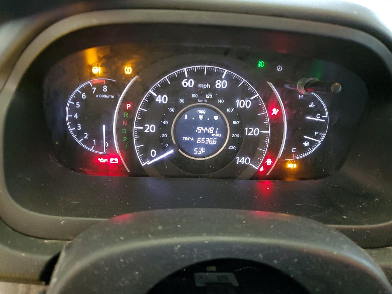 2014 Honda Cr-v Exl Black vin: 2HKRM4H7XEH709565 Damage: Warning Light - Air Bag, On, Unacceptable