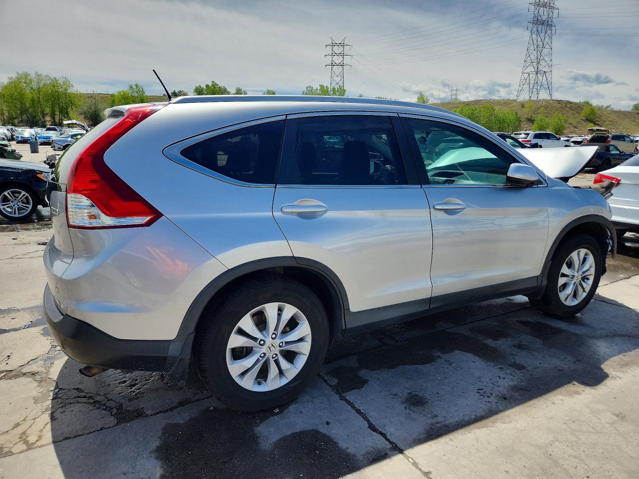 2014 Honda Cr-v Exl Silver vin: 2HKRM4H7XEH713499