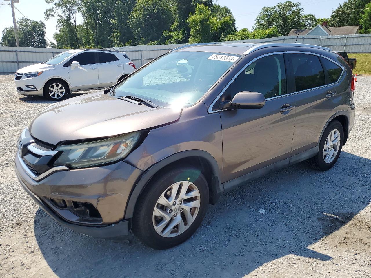2015 Honda Cr-v Exl Brown vin: 2HKRM4H7XFH610052