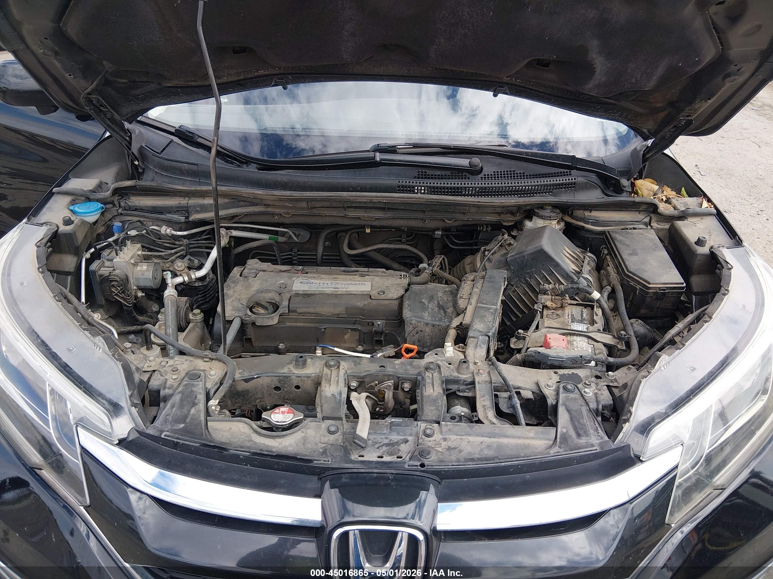 2015 Honda Cr-v Ex-l Black vin: 2HKRM4H7XFH618989