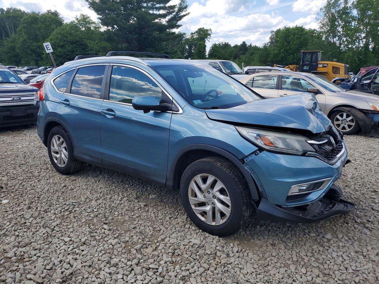 2015 Honda Cr-v Exl Blue vin: 2HKRM4H7XFH619995