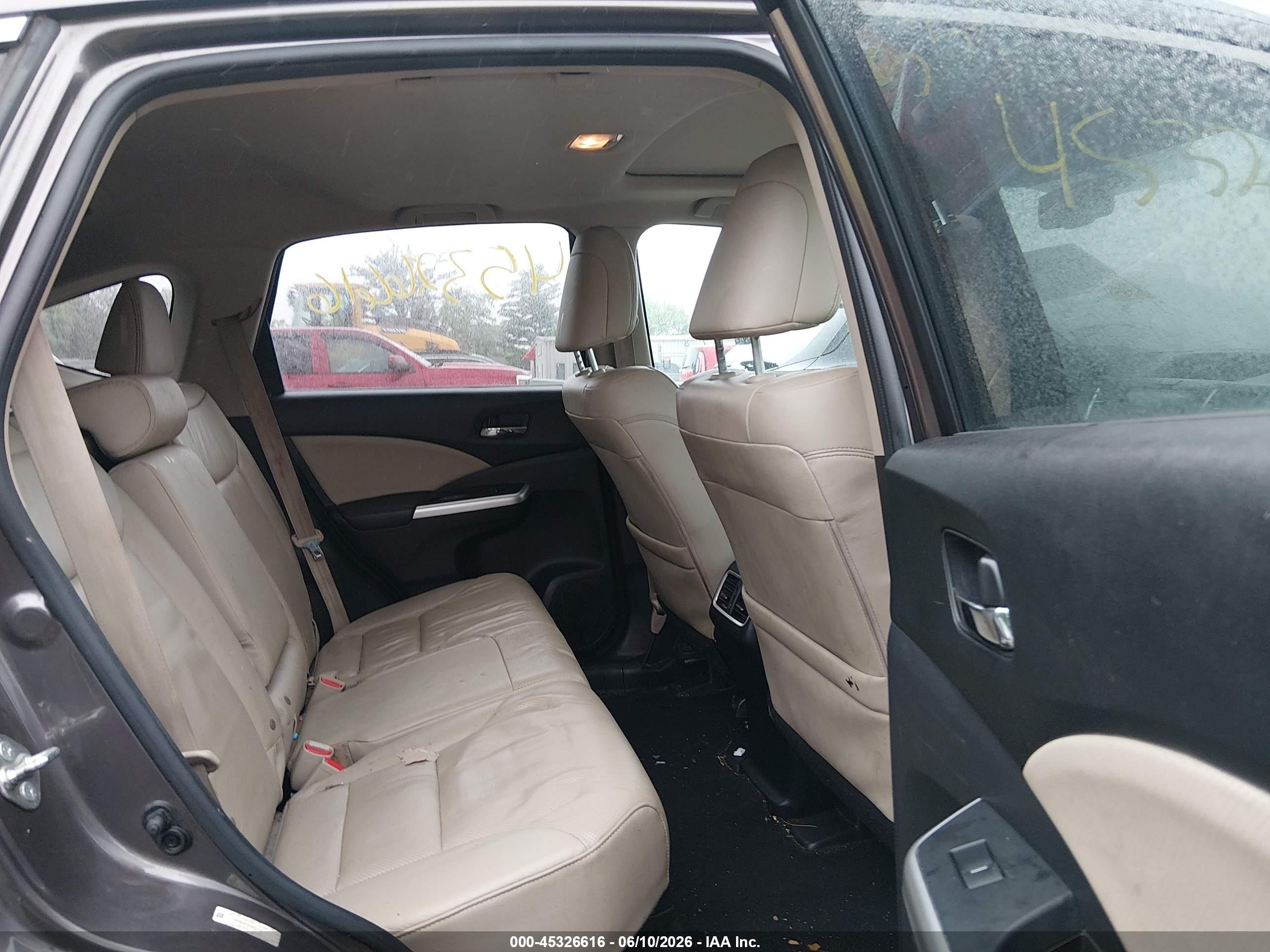 2015 Honda Cr-v Ex-l Gray vin: 2HKRM4H7XFH652236