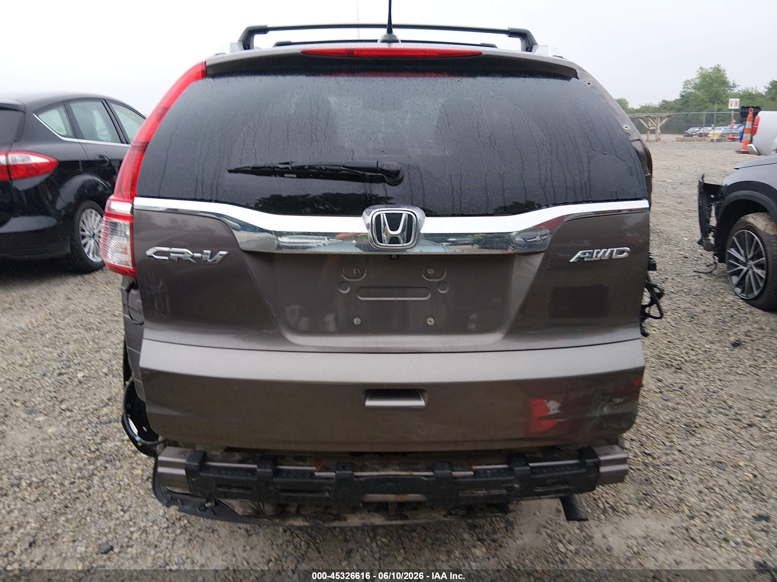 2015 Honda Cr-v Ex-l Gray vin: 2HKRM4H7XFH652236