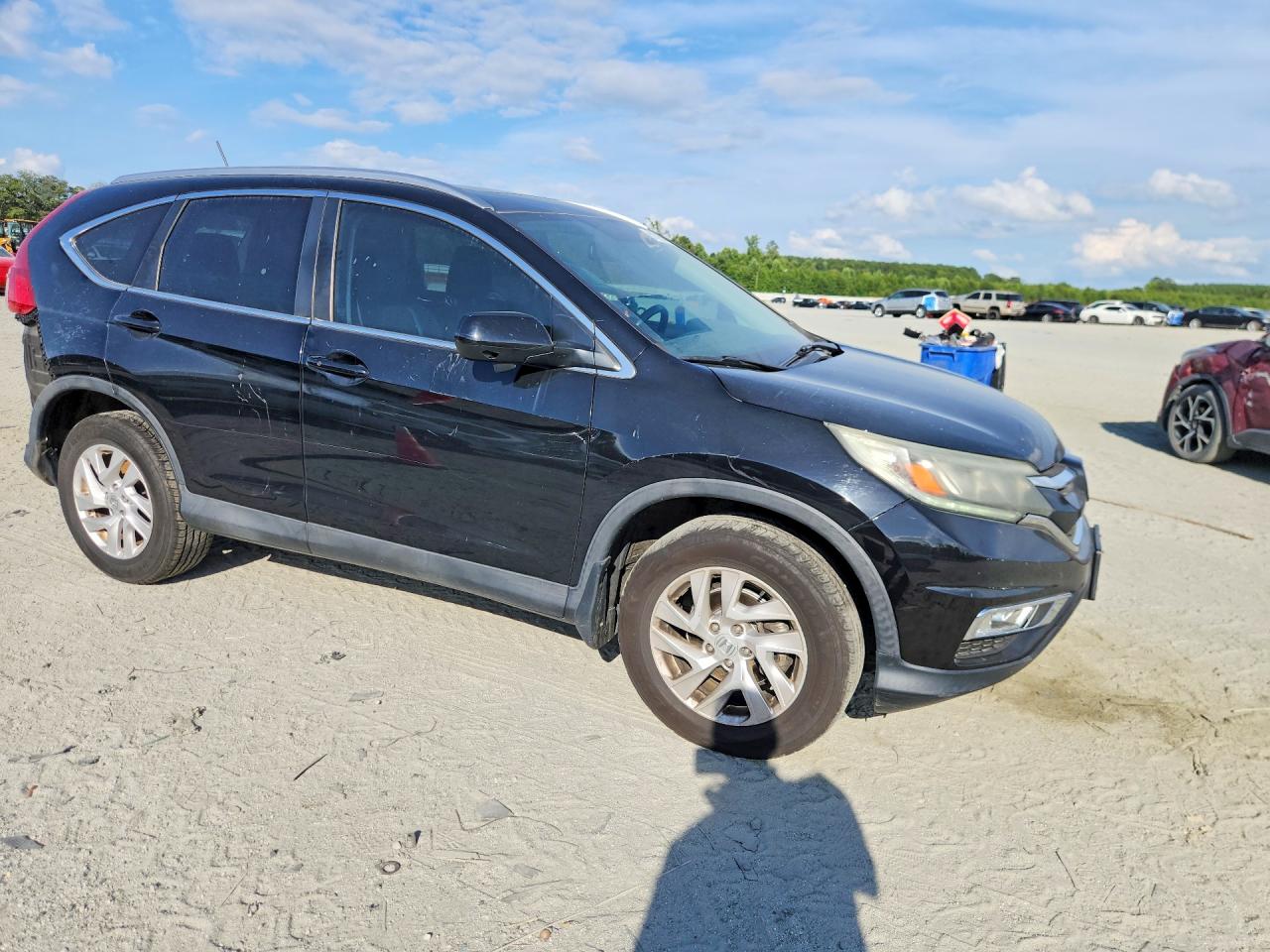 2015 Honda Cr-v Exl Black vin: 2HKRM4H7XFH656593