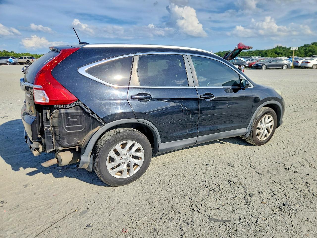 2015 Honda Cr-v Exl Black vin: 2HKRM4H7XFH656593