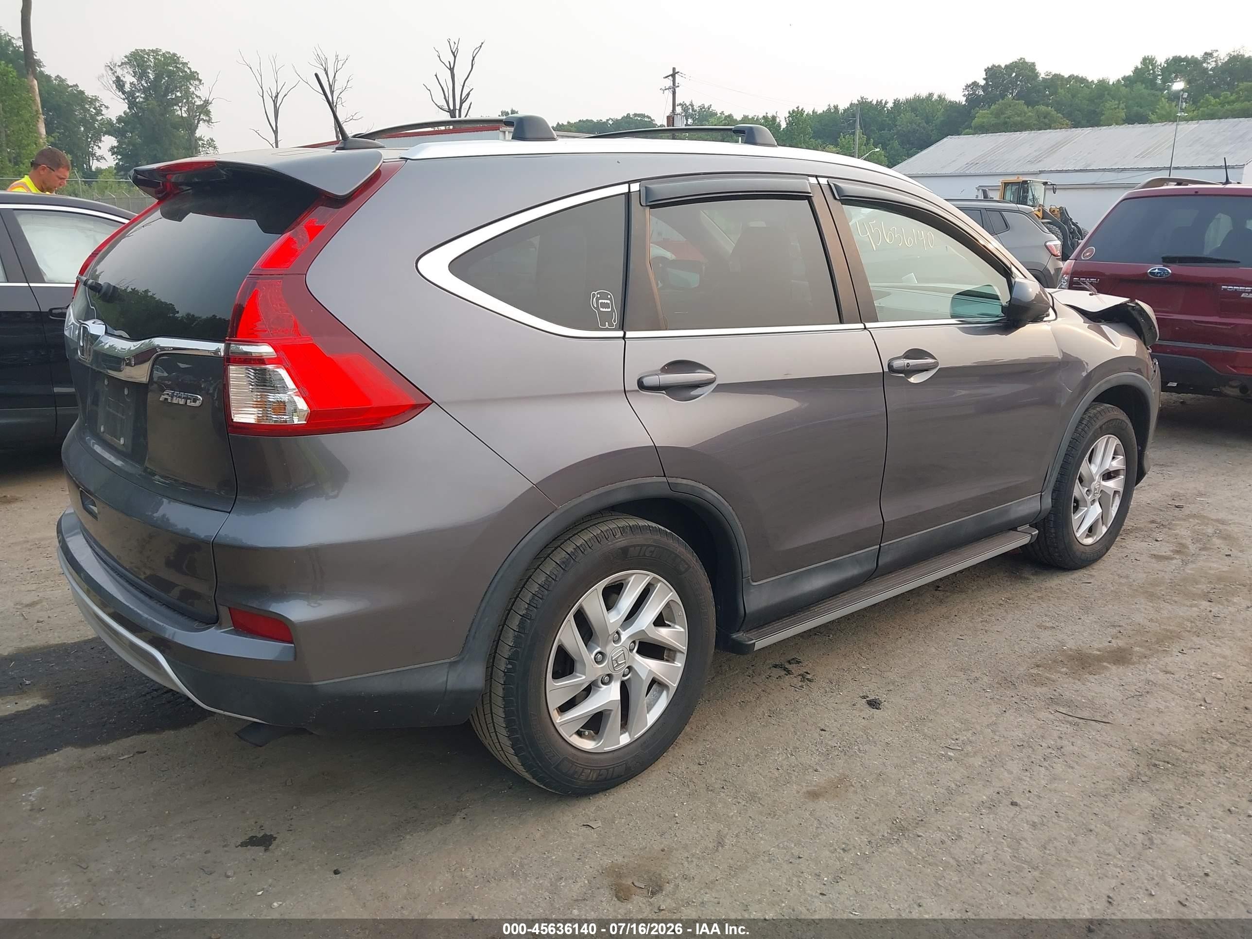 2015 Honda Cr-v Ex-l Серый vin: 2HKRM4H7XFH664385